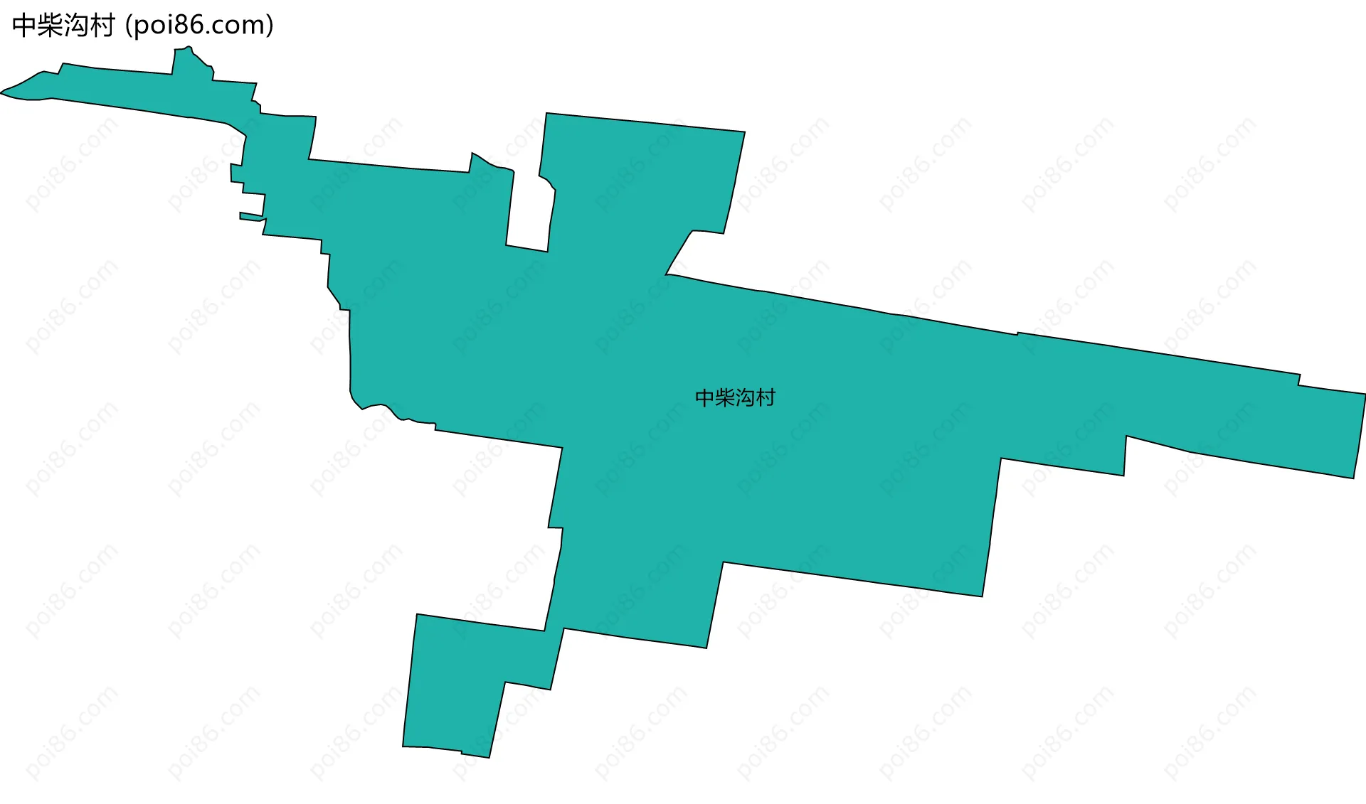 中柴沟村边界地图