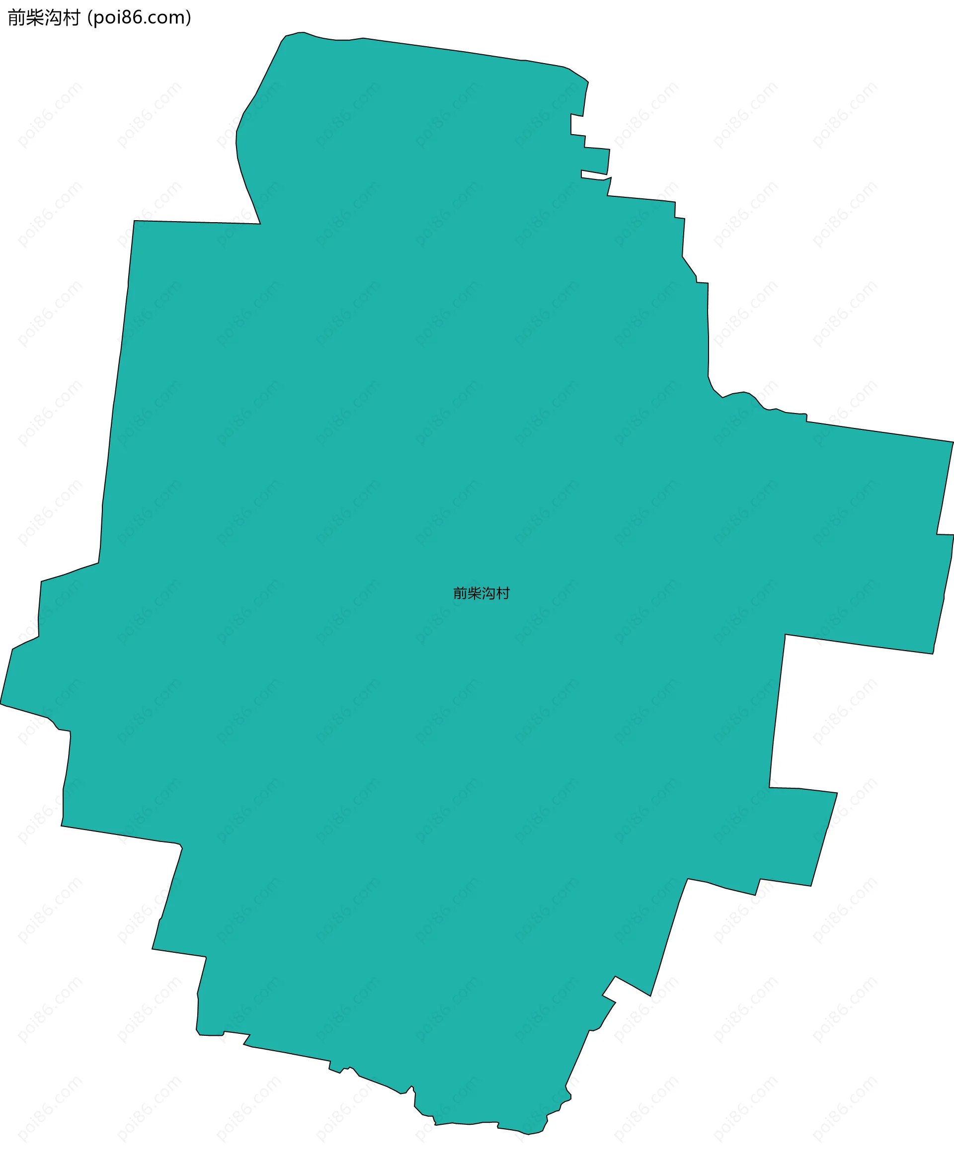 前柴沟村边界地图