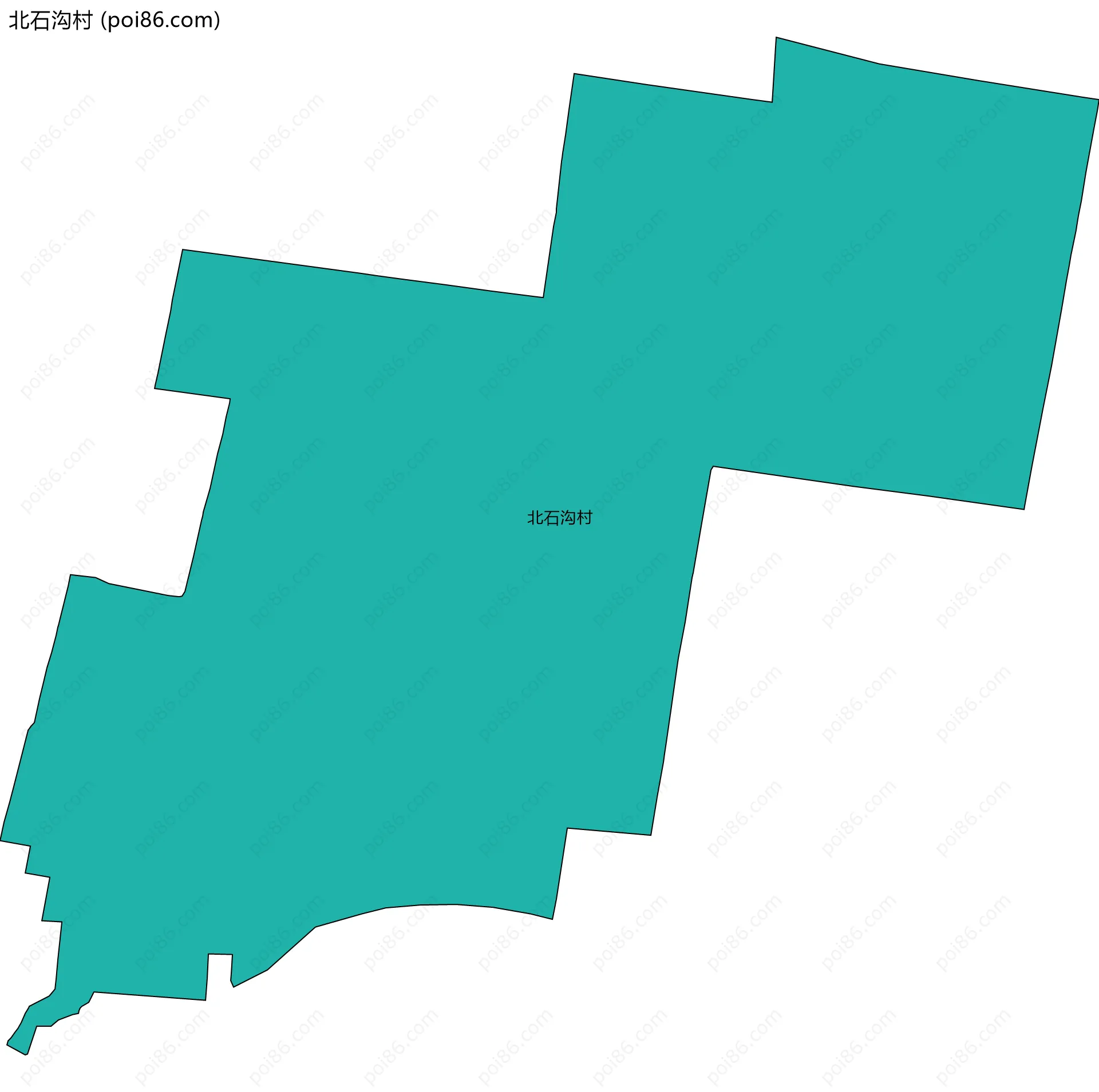 北石沟村边界地图