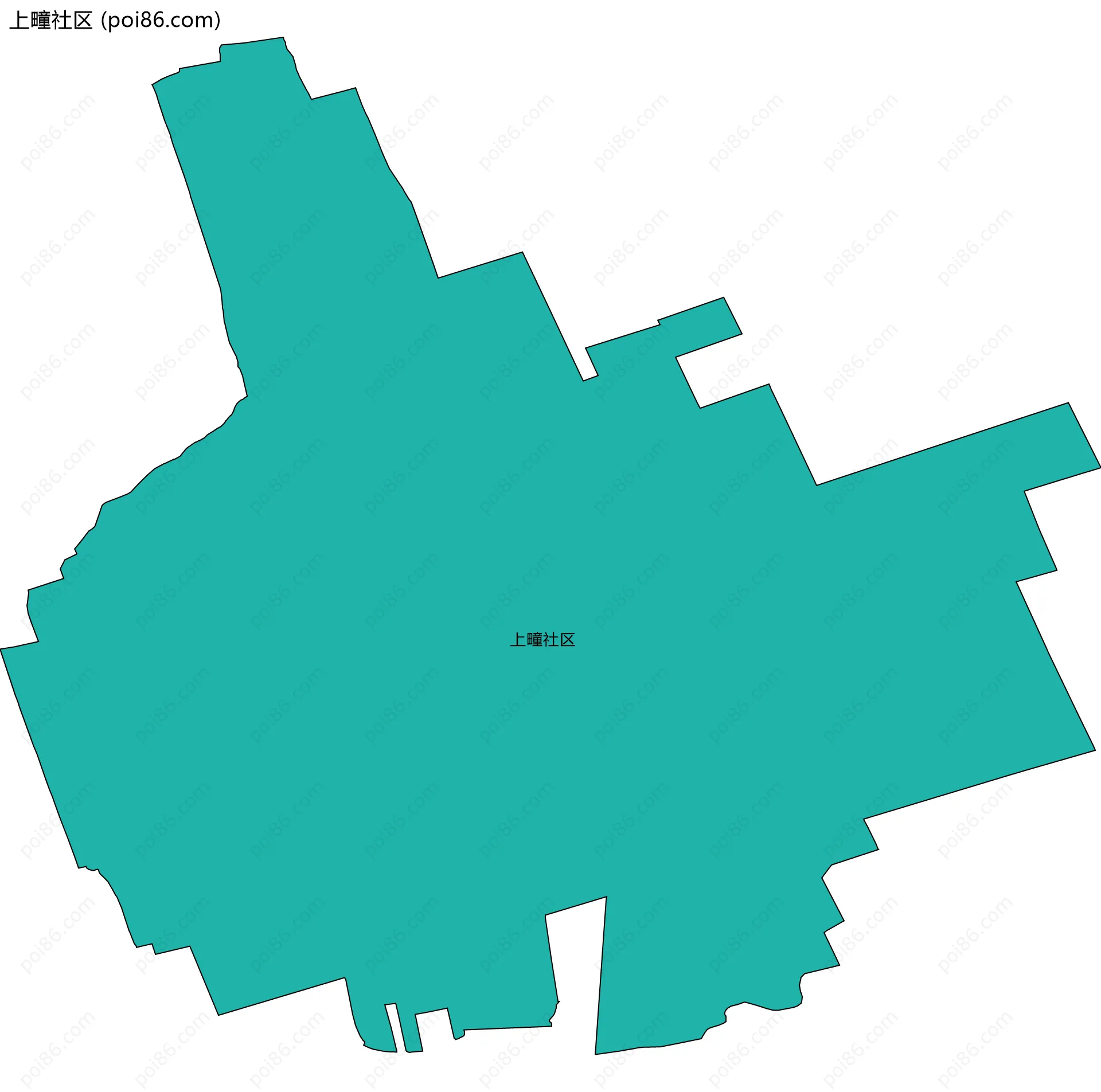 上疃社区边界地图