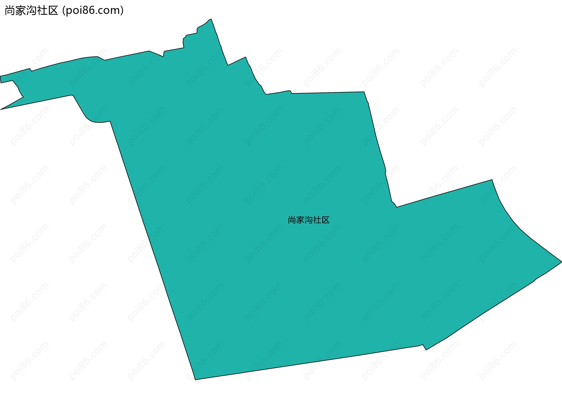 尚家沟社区边界地图
