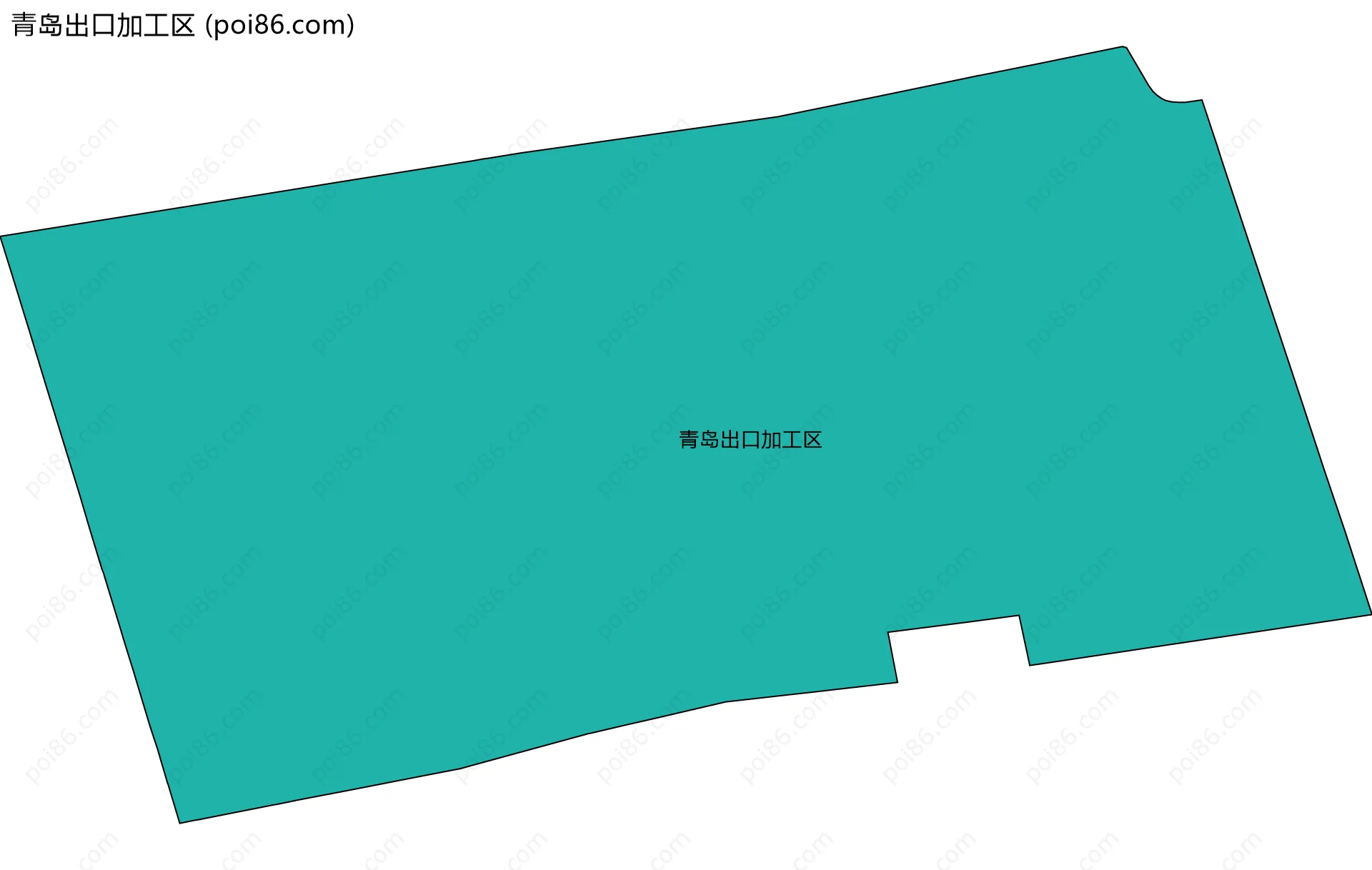 青岛出口加工区边界地图