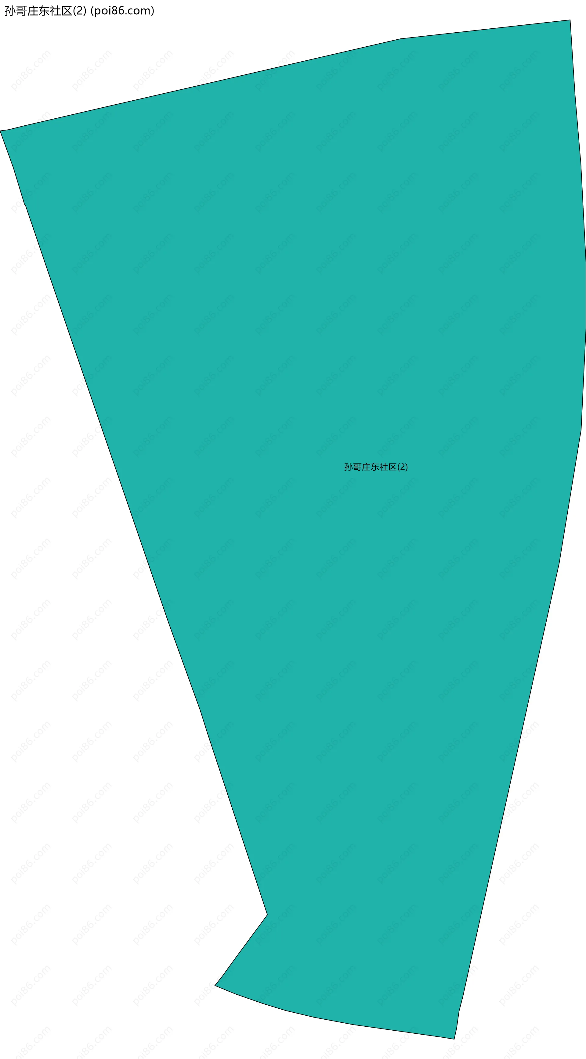 孙哥庄东社区(2)边界地图