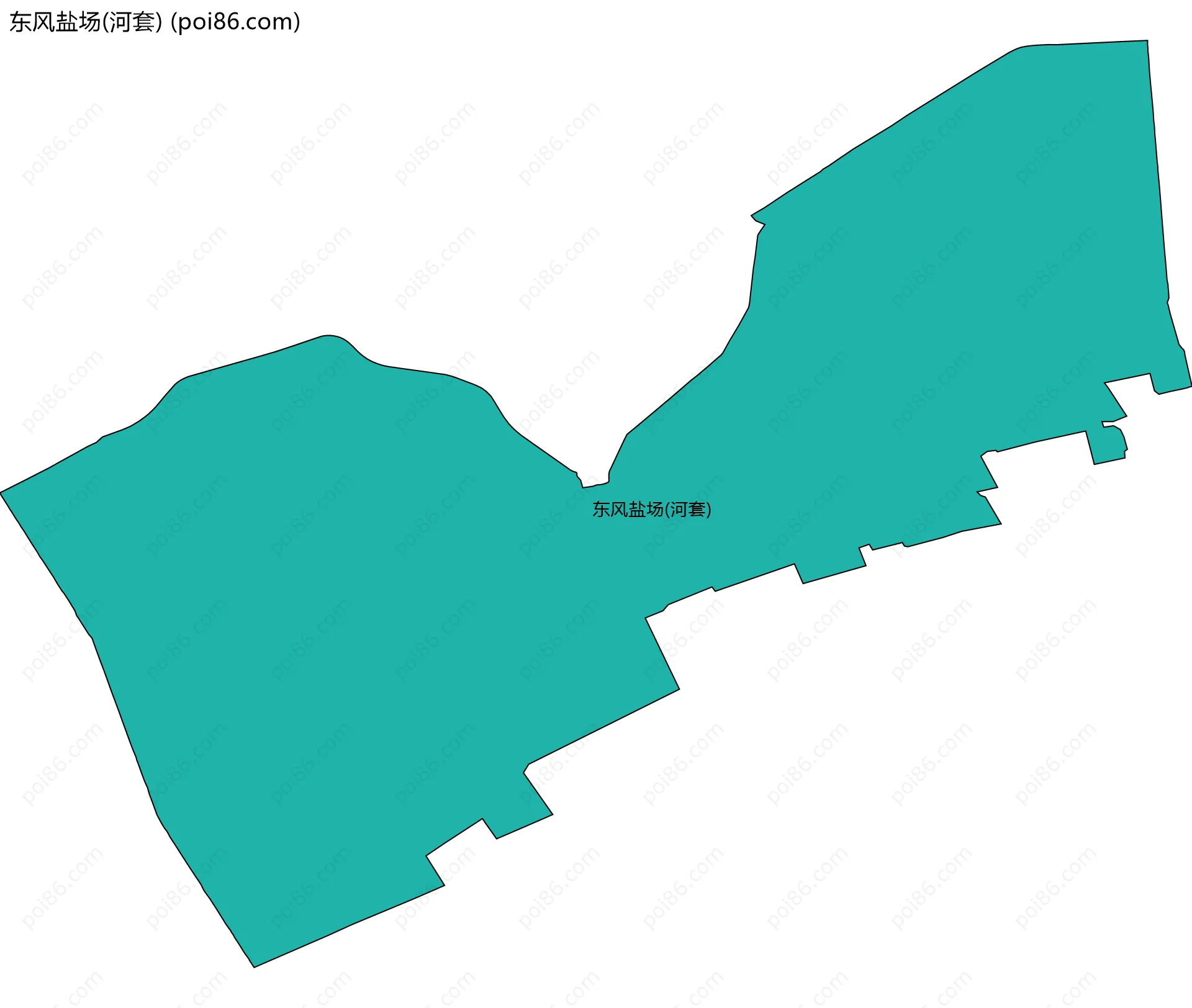 东风盐场(河套)边界地图