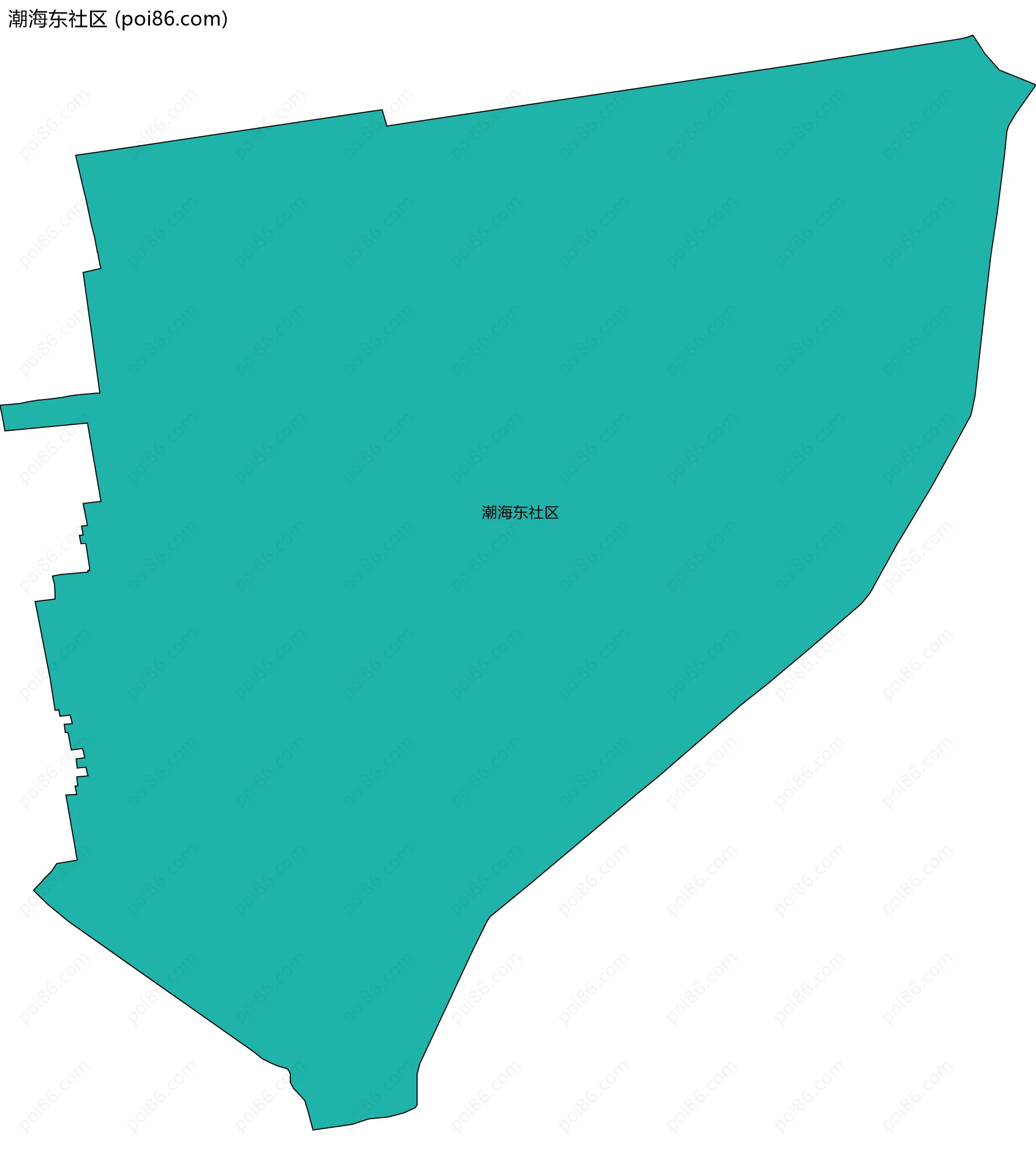 潮海东社区边界地图