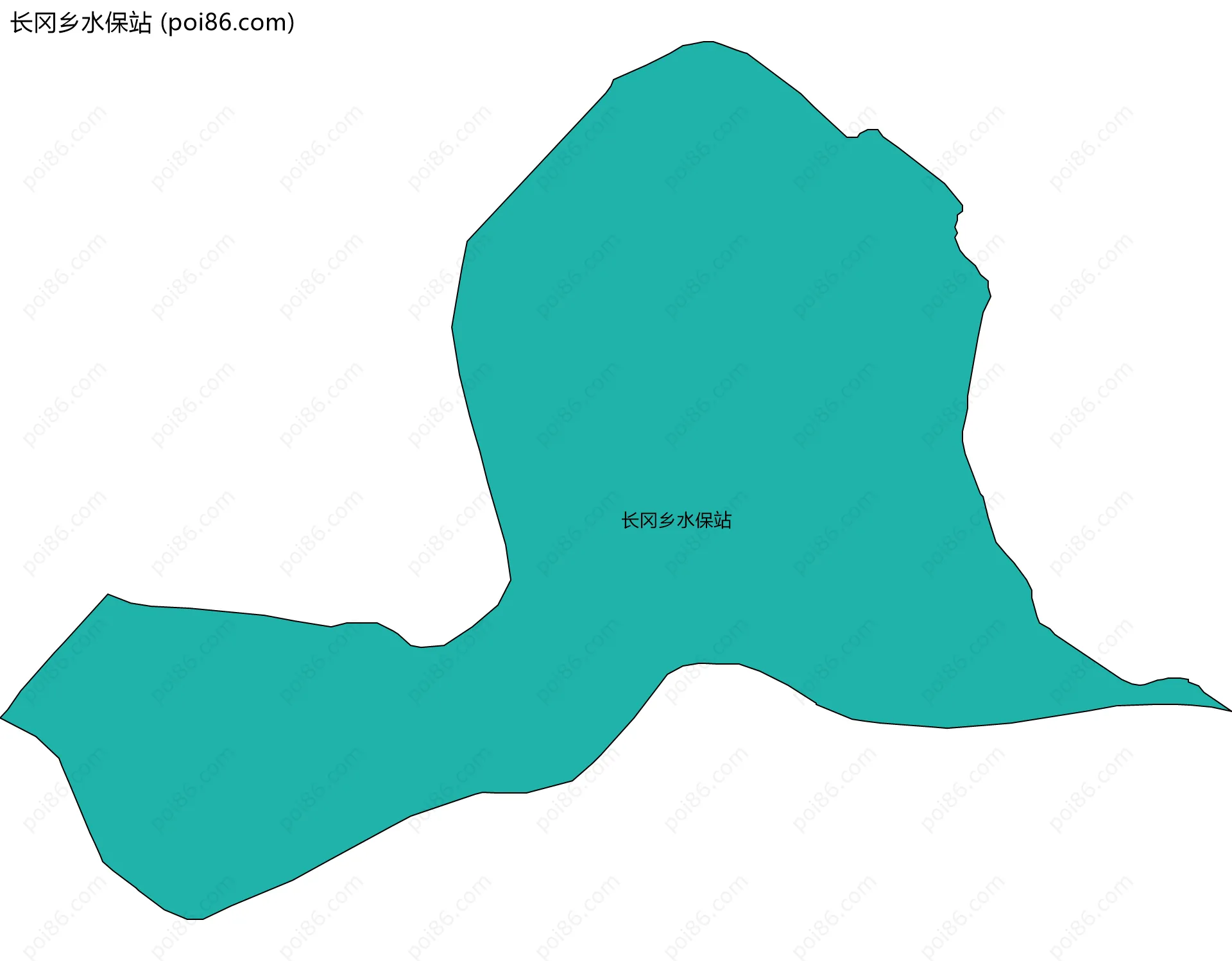长冈乡水保站边界地图