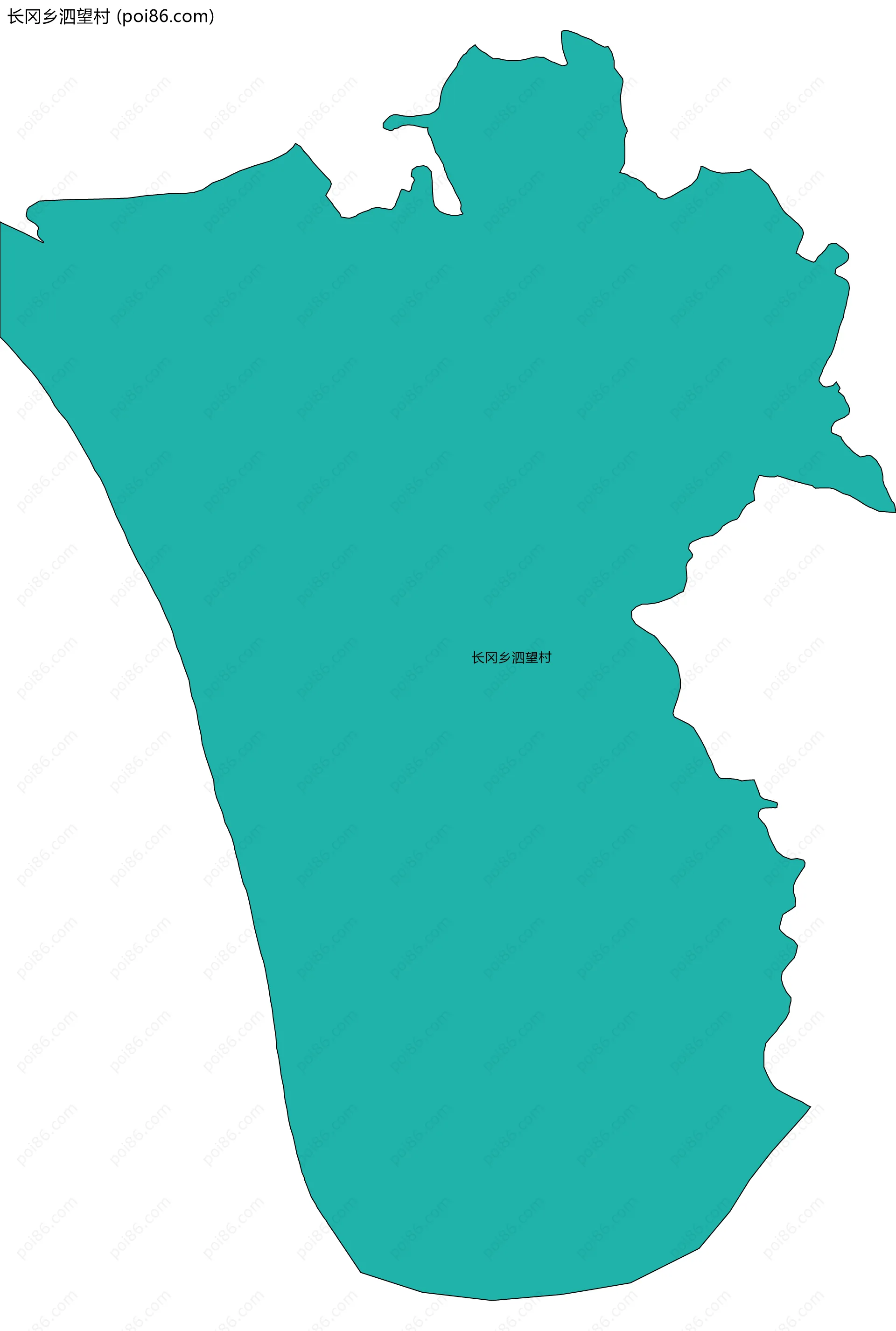 长冈乡泗望村边界地图