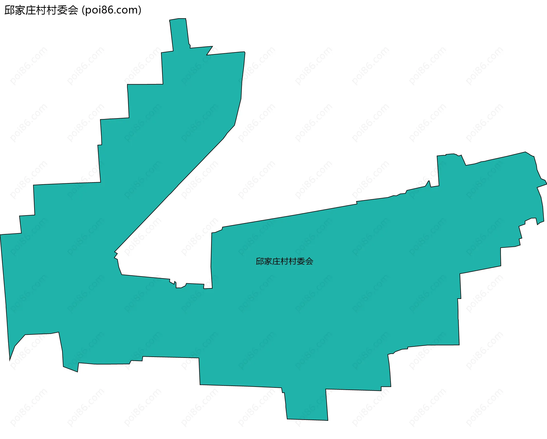 邱家庄村村委会边界地图
