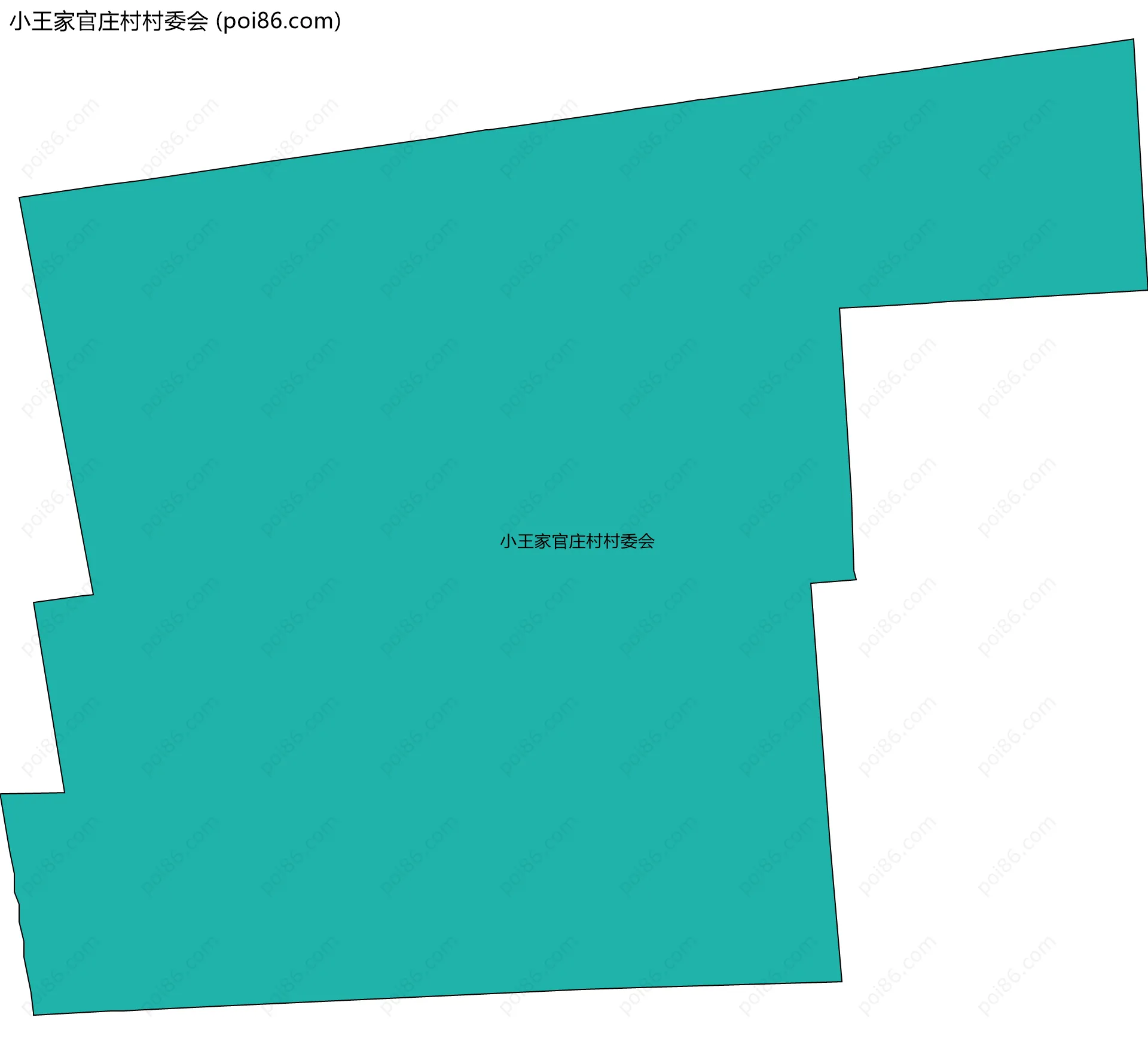 小王家官庄村村委会边界地图