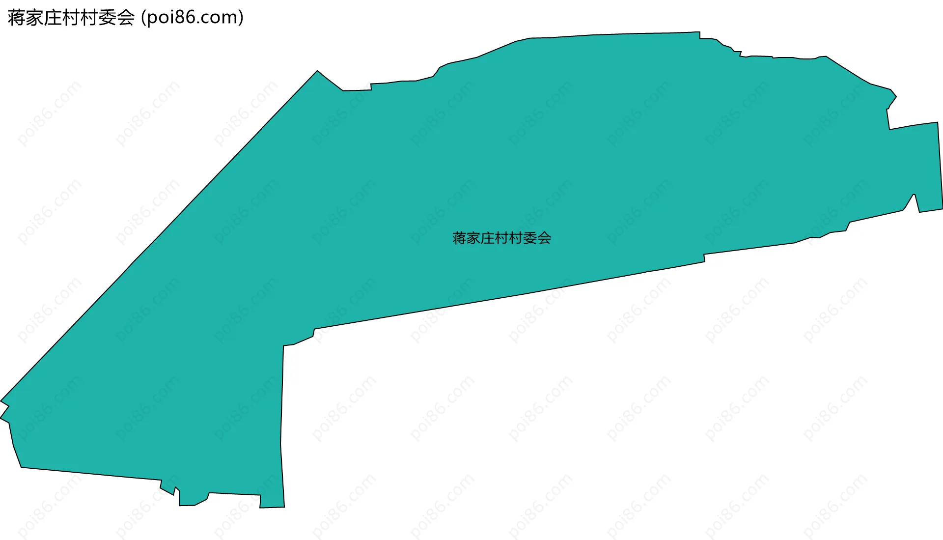 蒋家庄村村委会边界地图