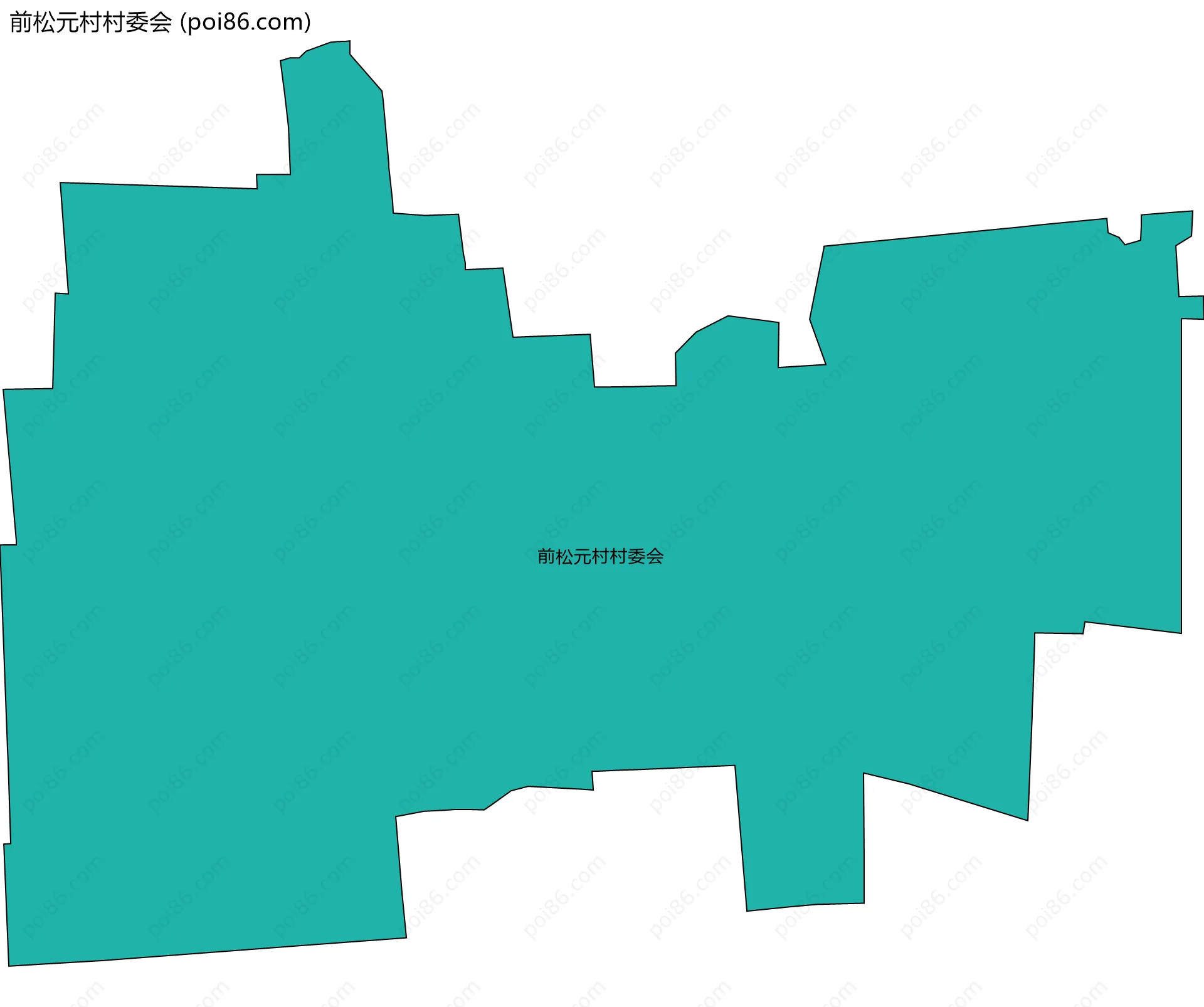 前松元村村委会边界地图