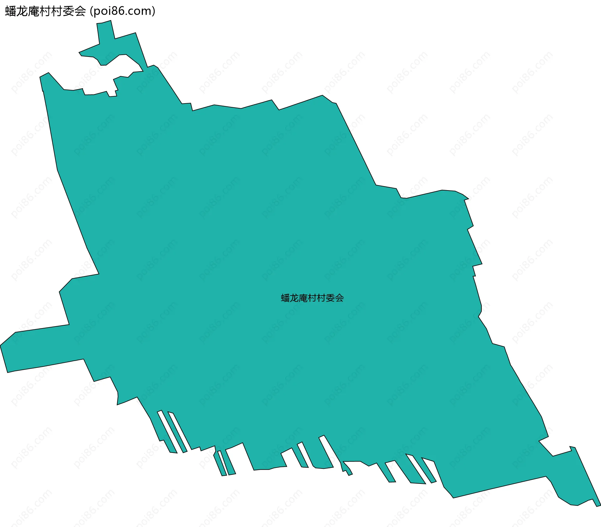 蟠龙庵村村委会边界地图