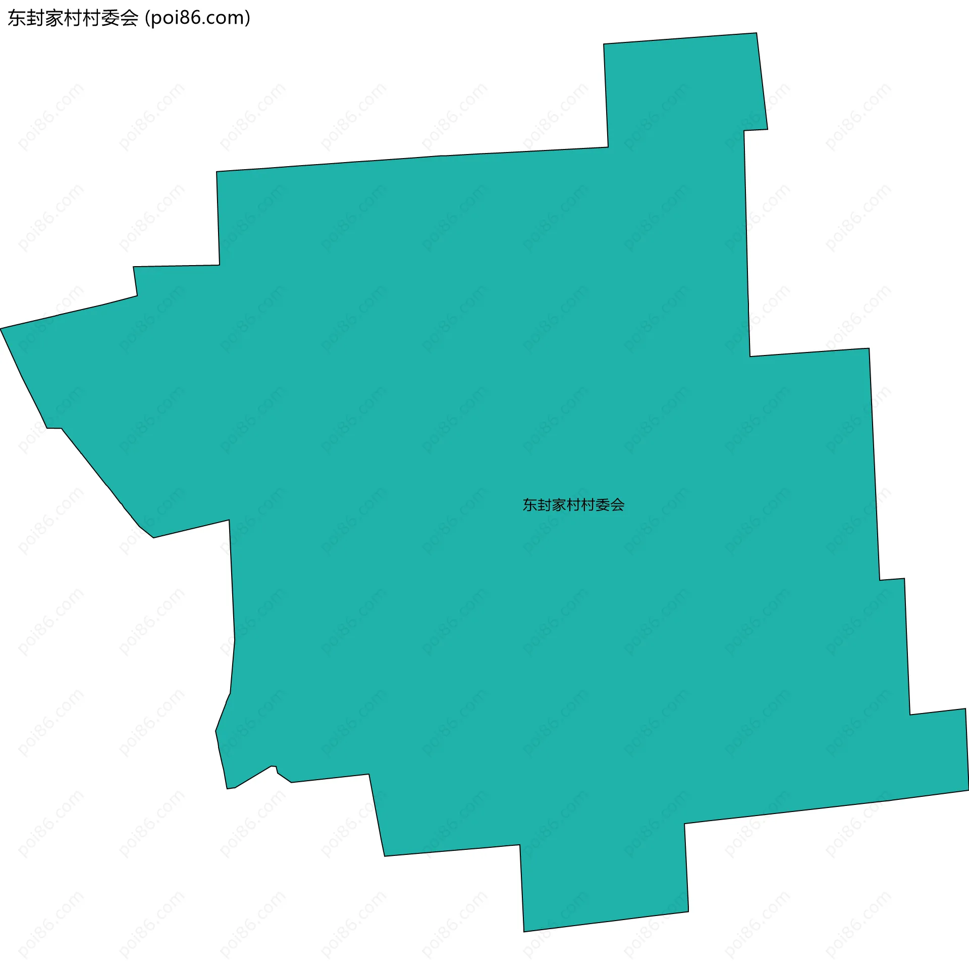 东封家村村委会边界地图