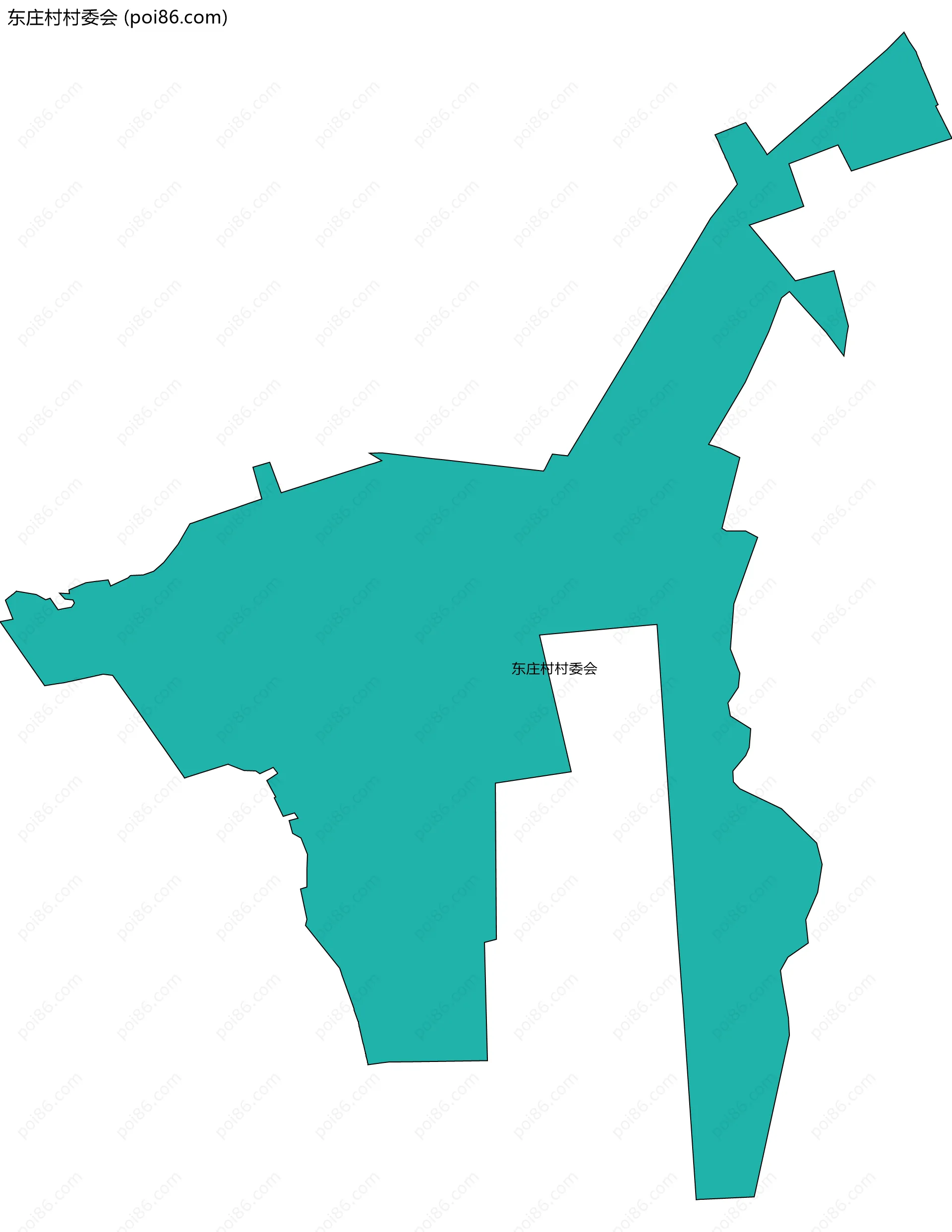 东庄村村委会边界地图