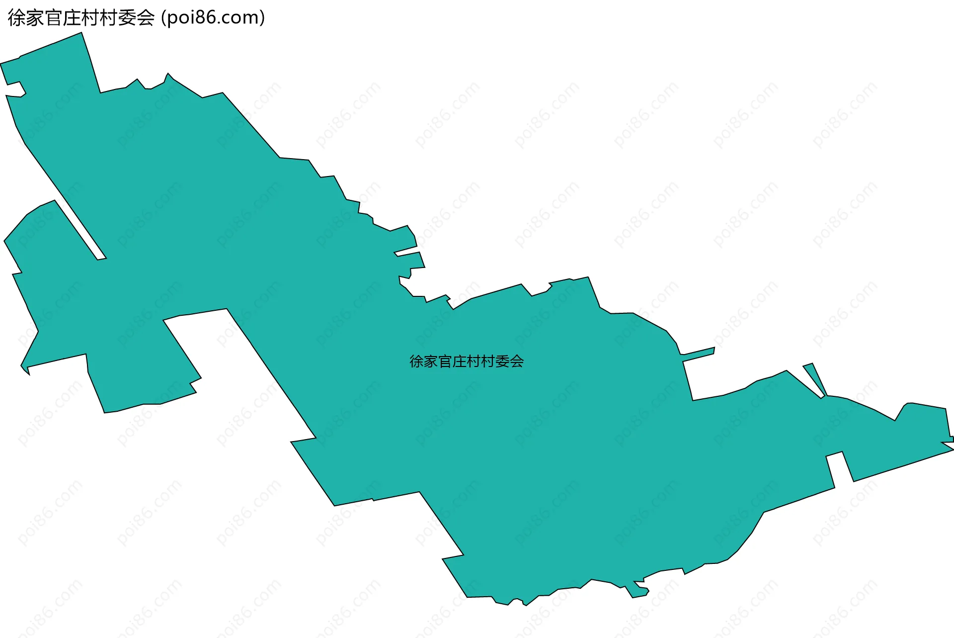 徐家官庄村村委会边界地图