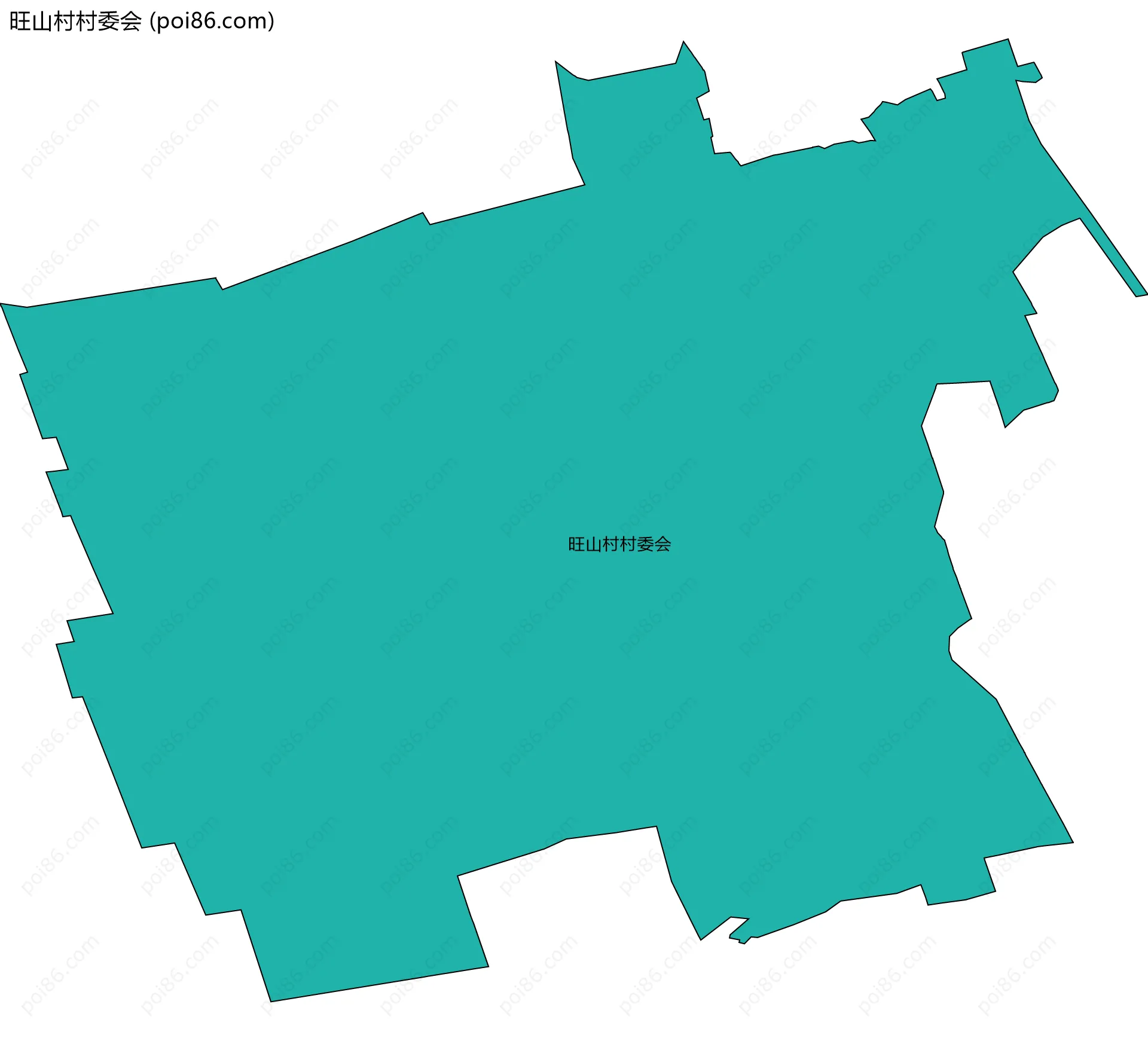 旺山村村委会边界地图