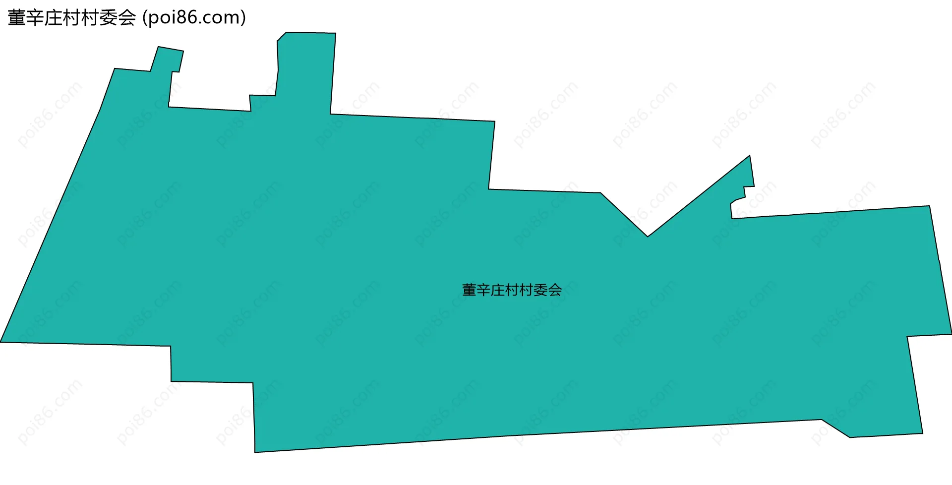 董辛庄村村委会边界地图