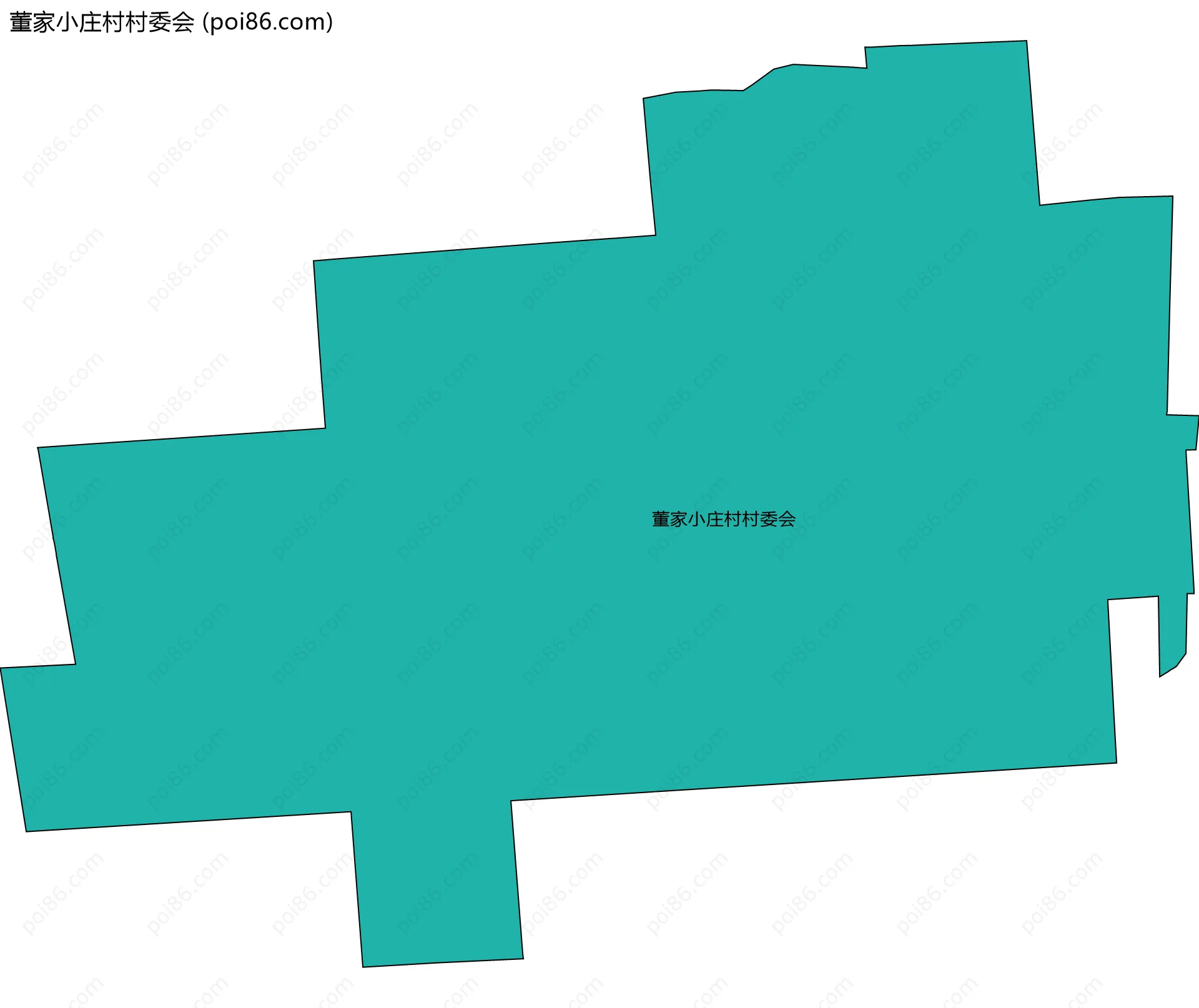 董家小庄村村委会边界地图