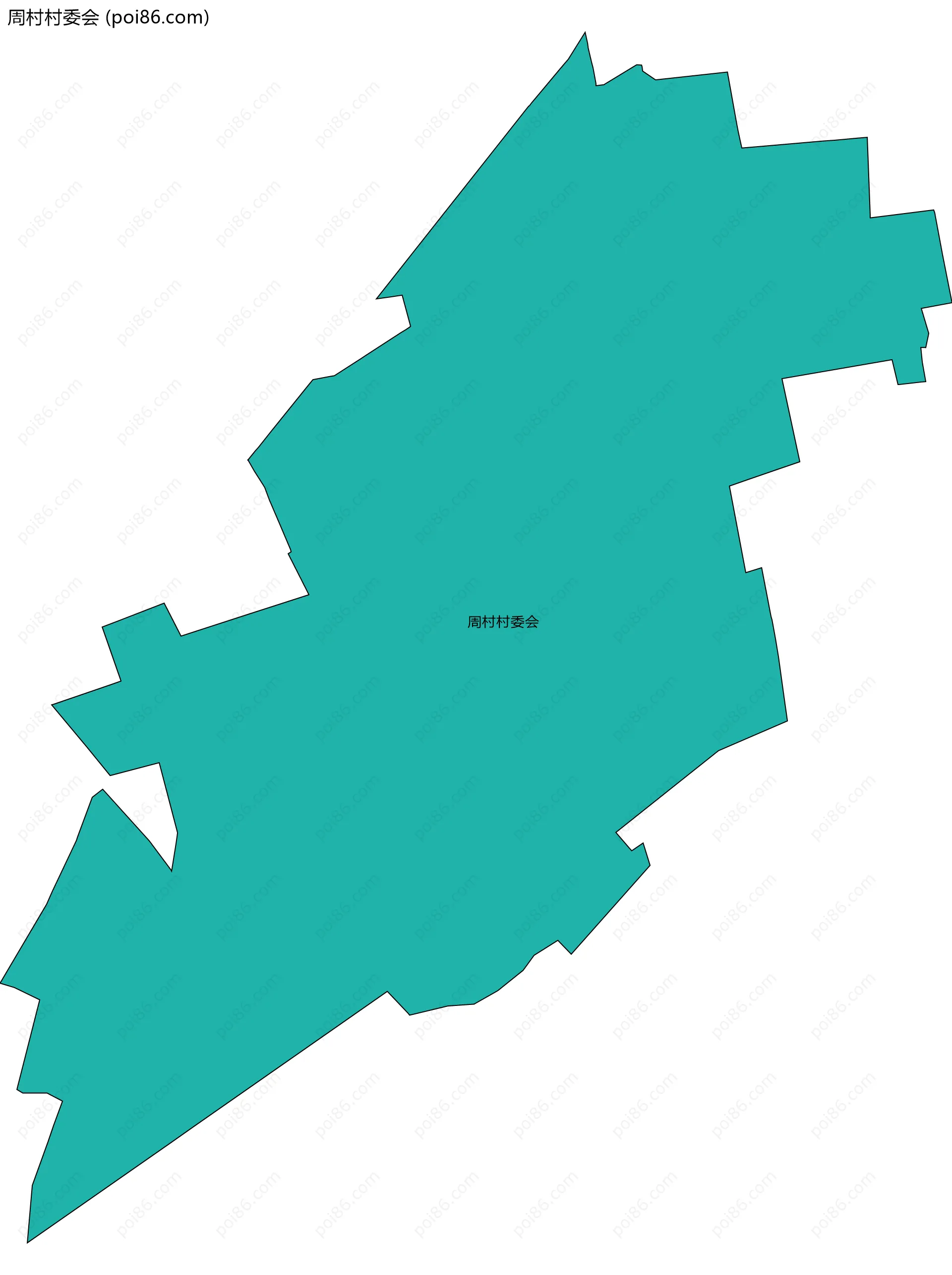 周村村委会边界地图