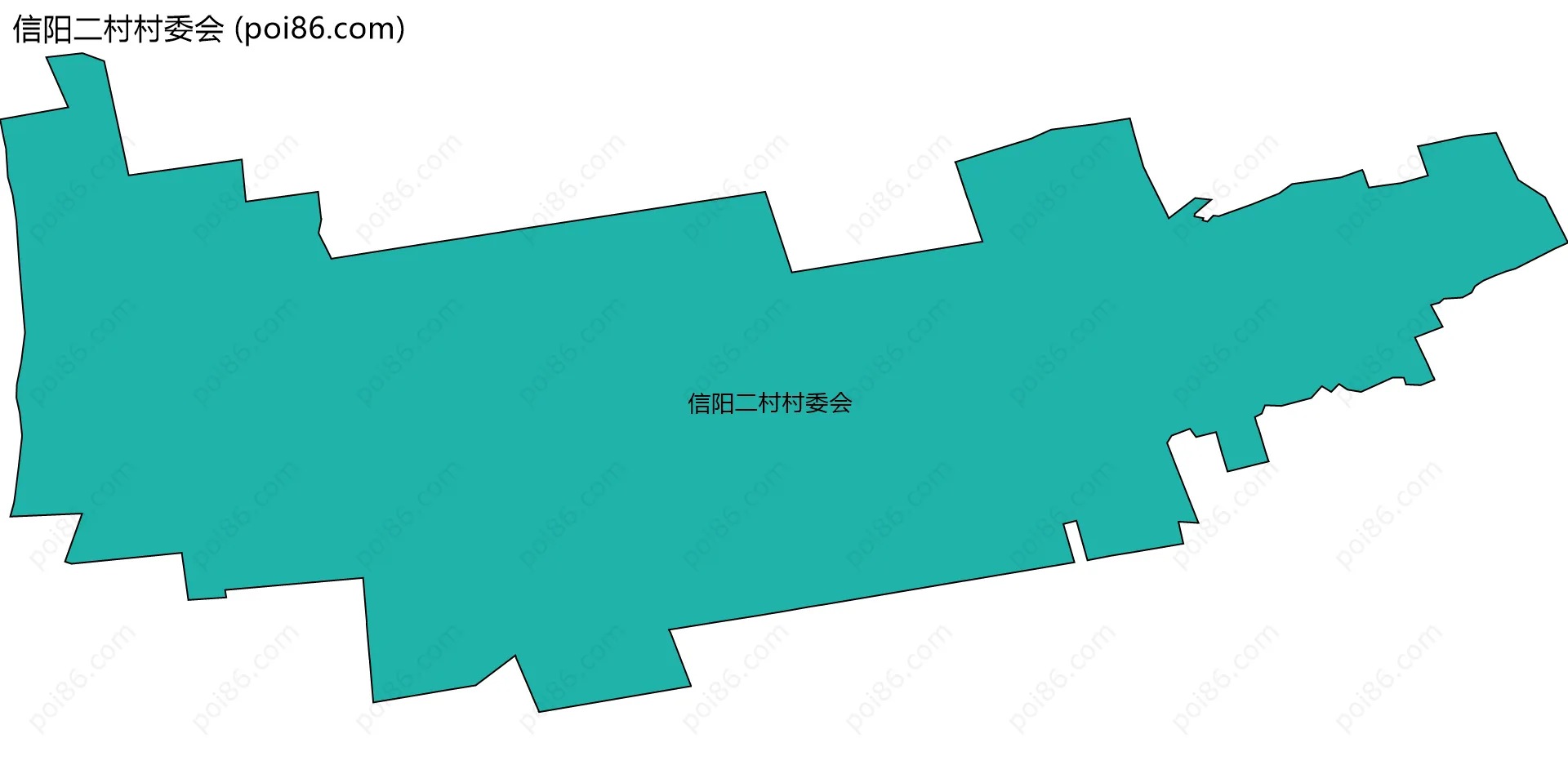 信阳二村村委会边界地图