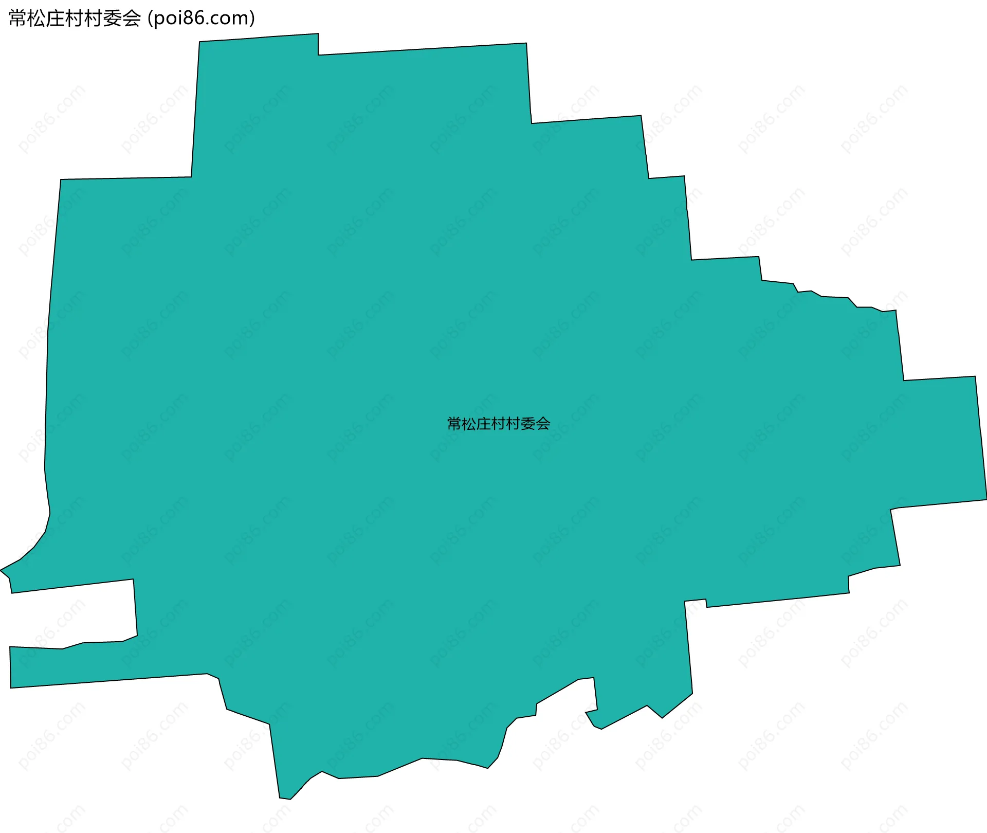 常松庄村村委会边界地图
