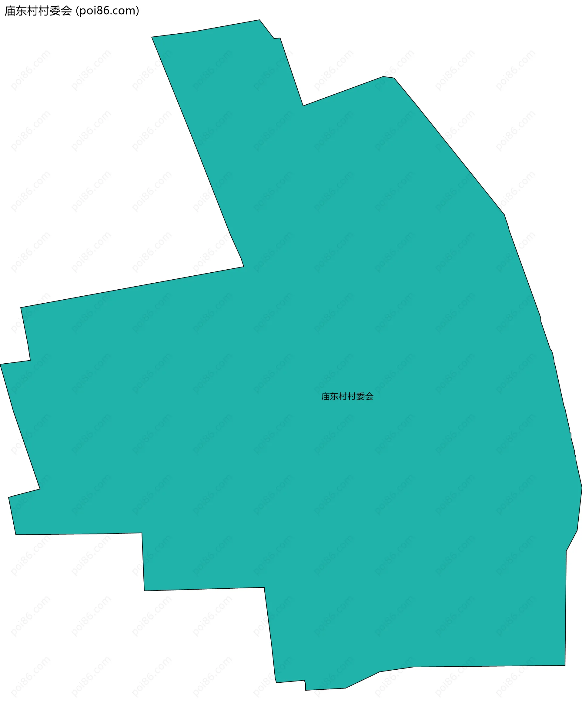 庙东村村委会边界地图