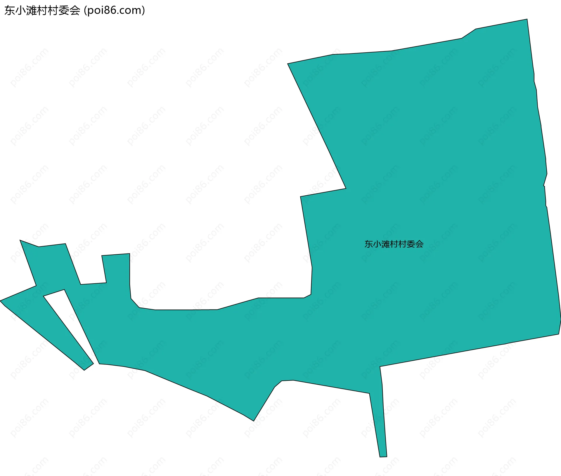 东小滩村村委会边界地图
