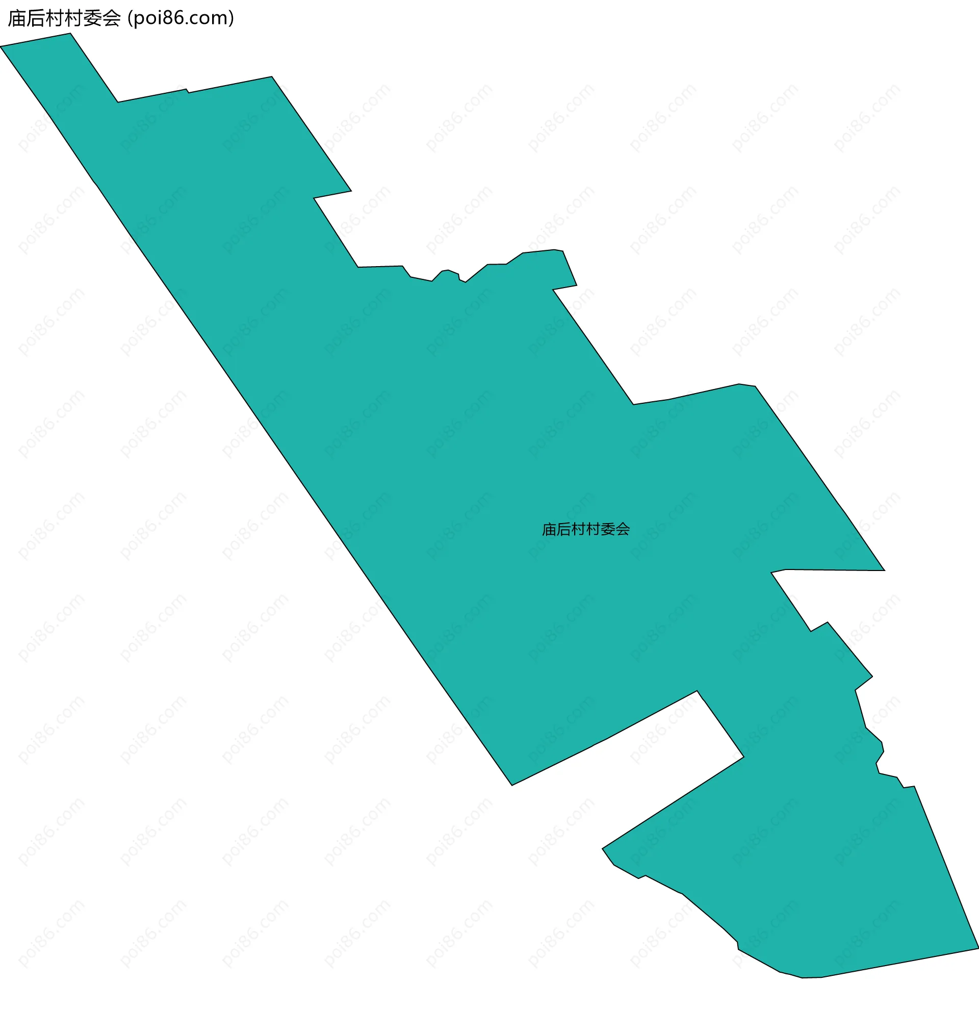 庙后村村委会边界地图