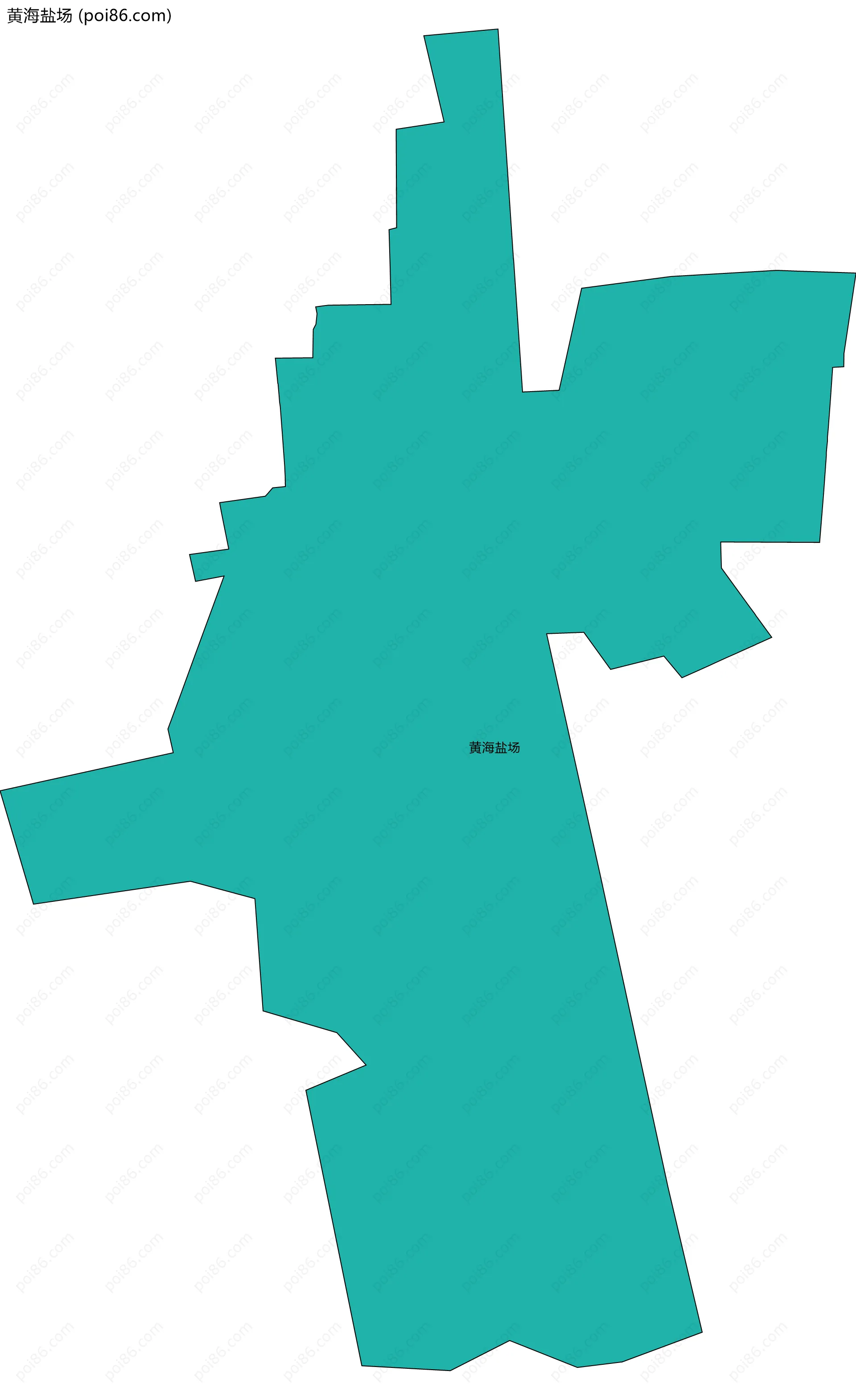 黄海盐场边界地图