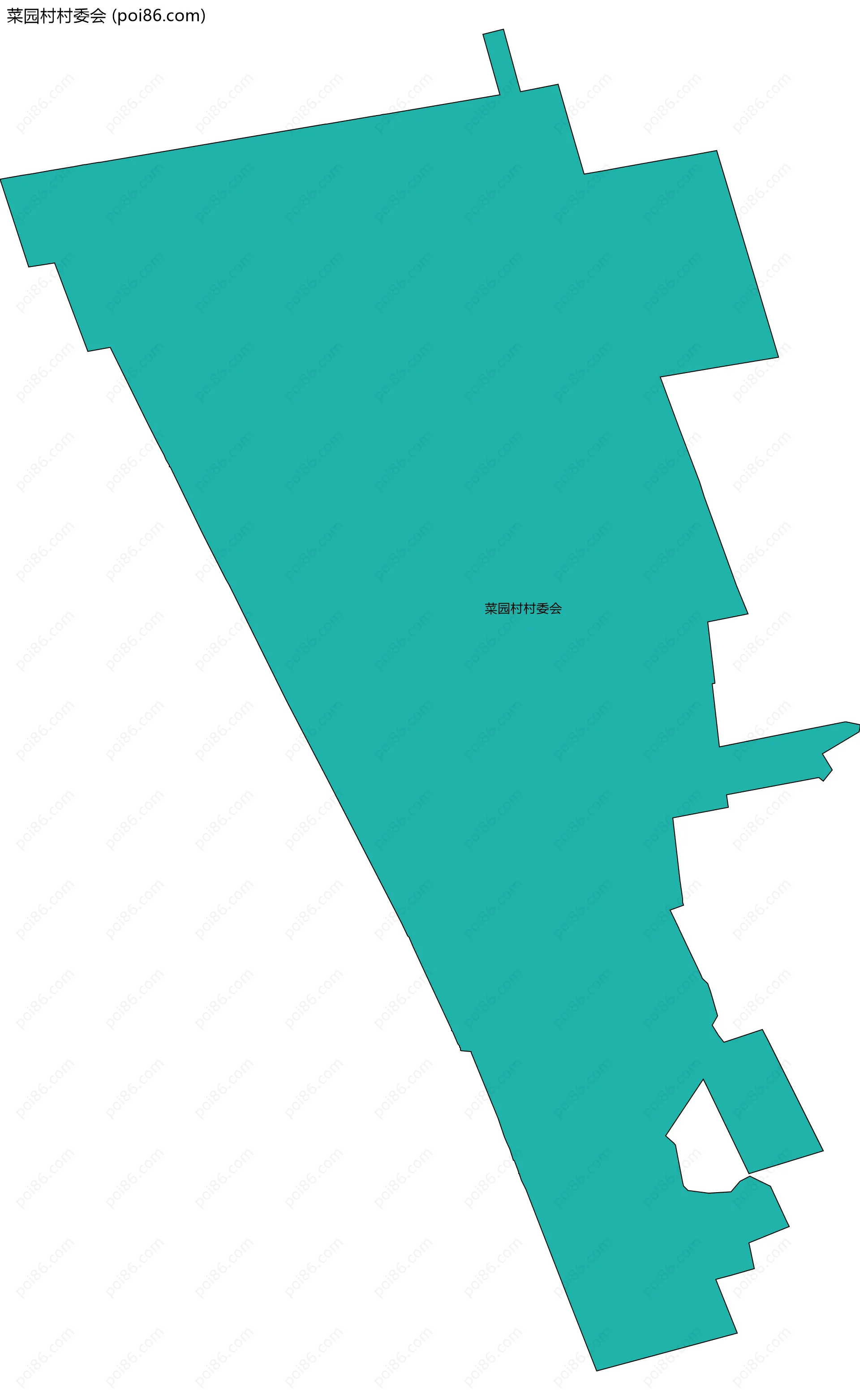 菜园村村委会边界地图