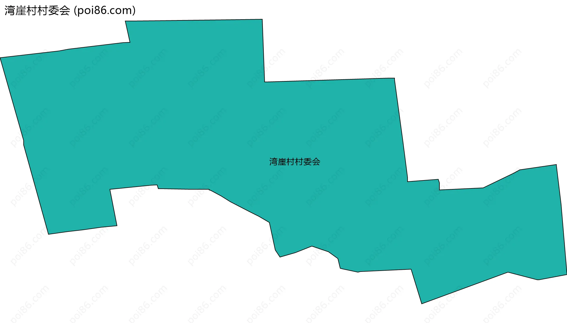 湾崖村村委会边界地图