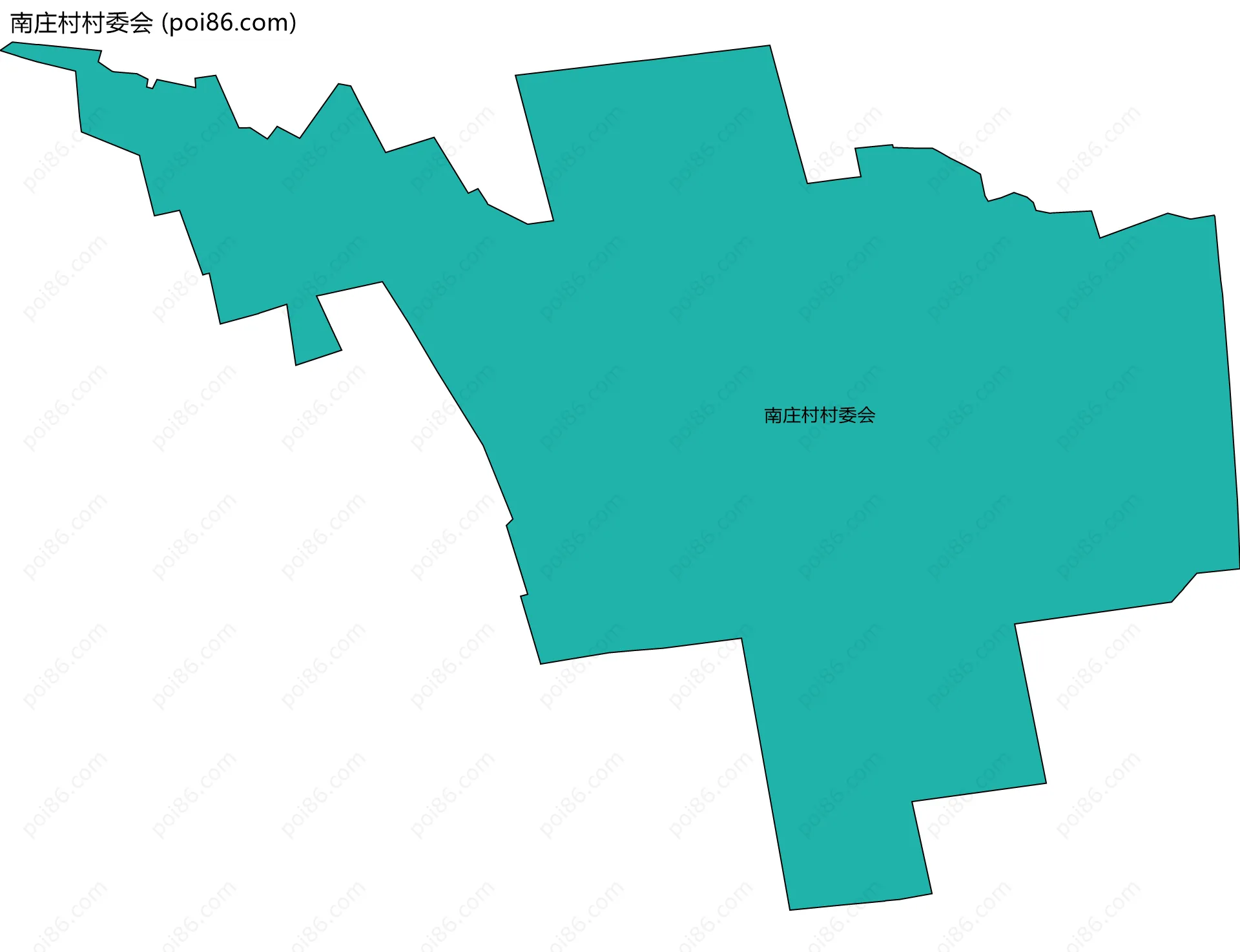 南庄村村委会边界地图