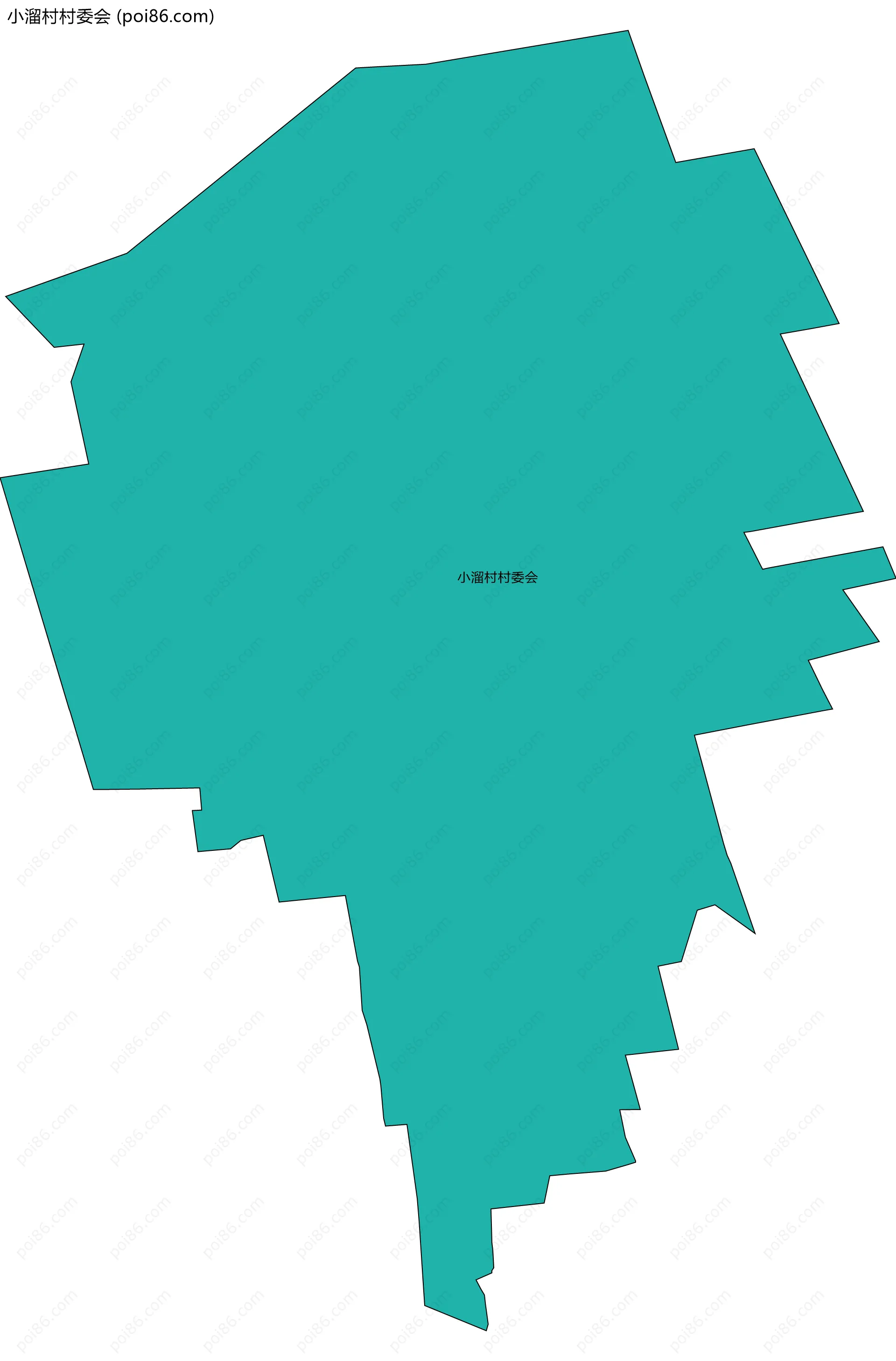 小溜村村委会边界地图