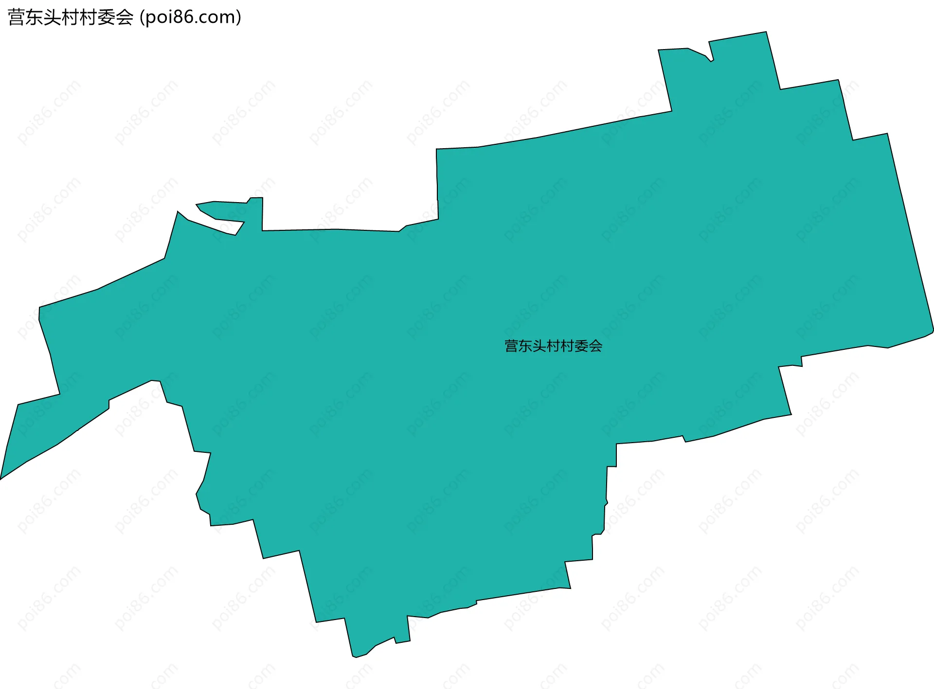 营东头村村委会边界地图