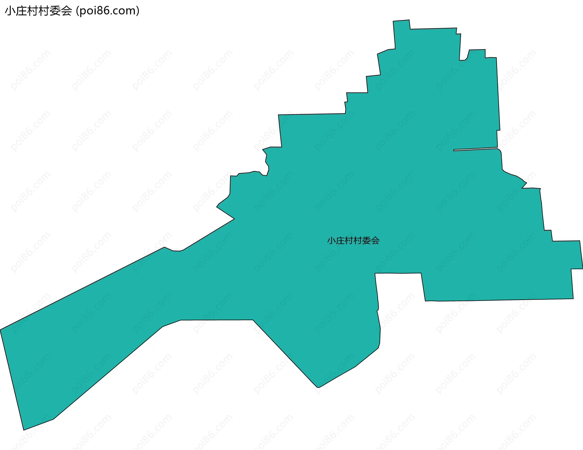 小庄村村委会边界地图