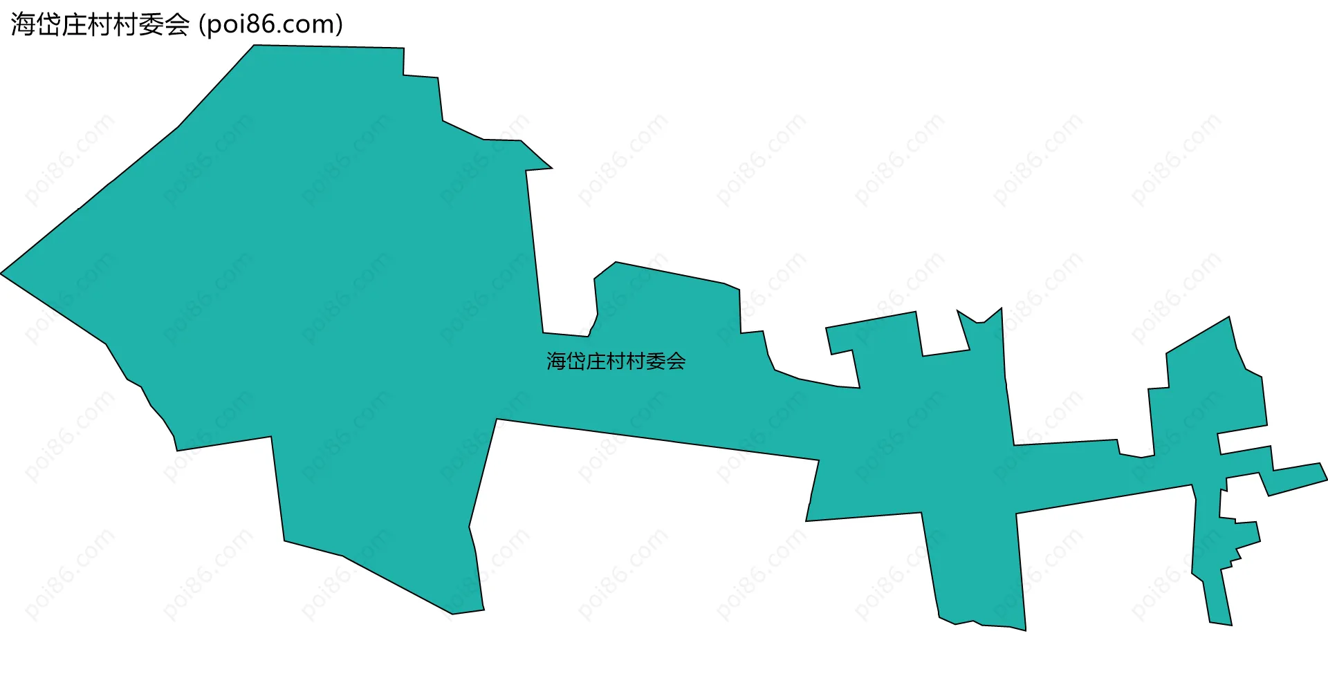 海岱庄村村委会边界地图