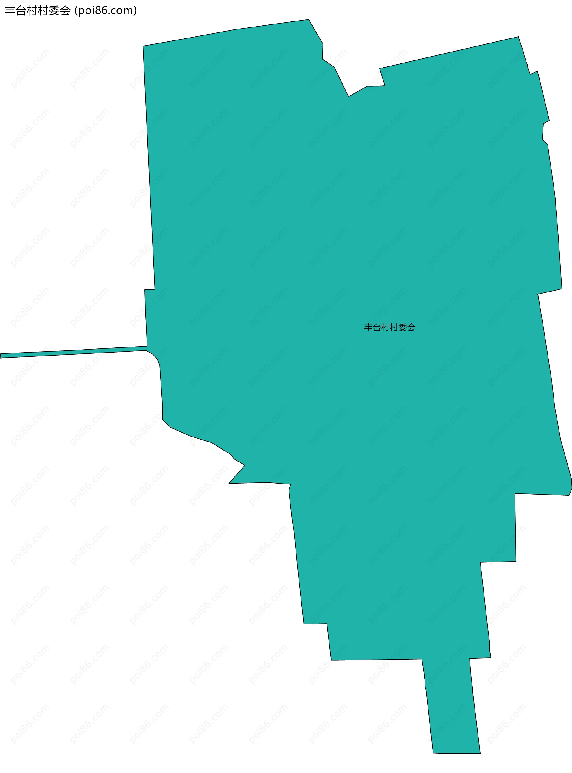 丰台村村委会边界地图