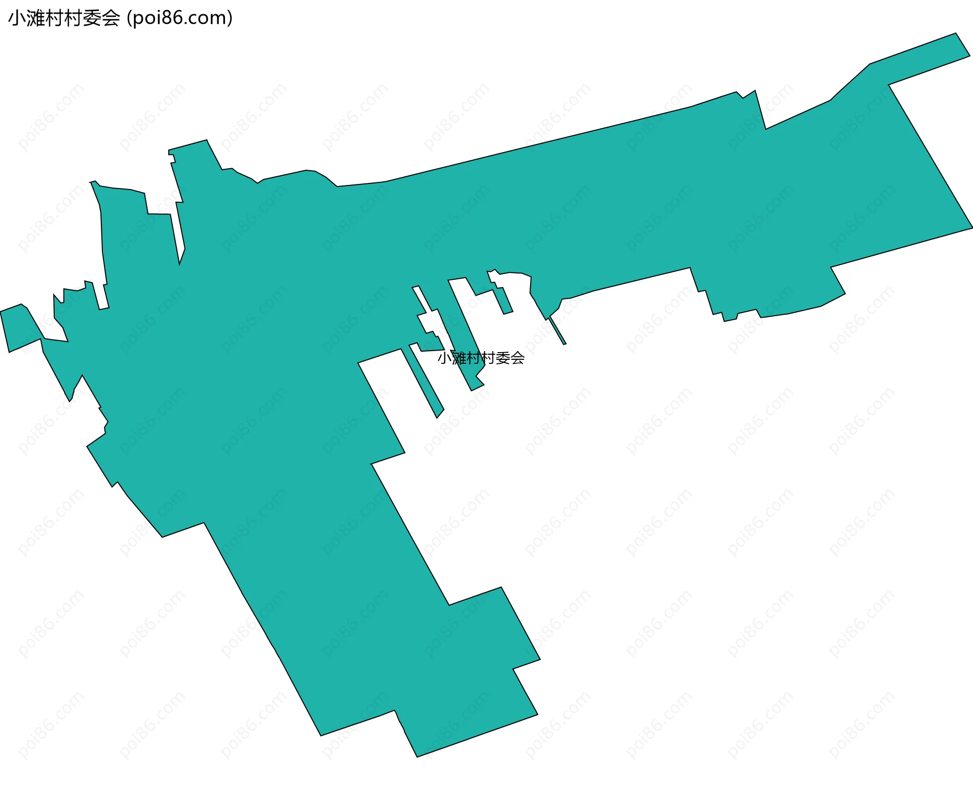 小滩村村委会边界地图