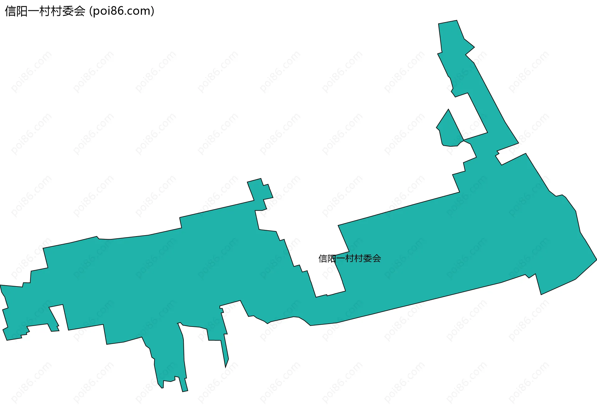 信阳一村村委会边界地图