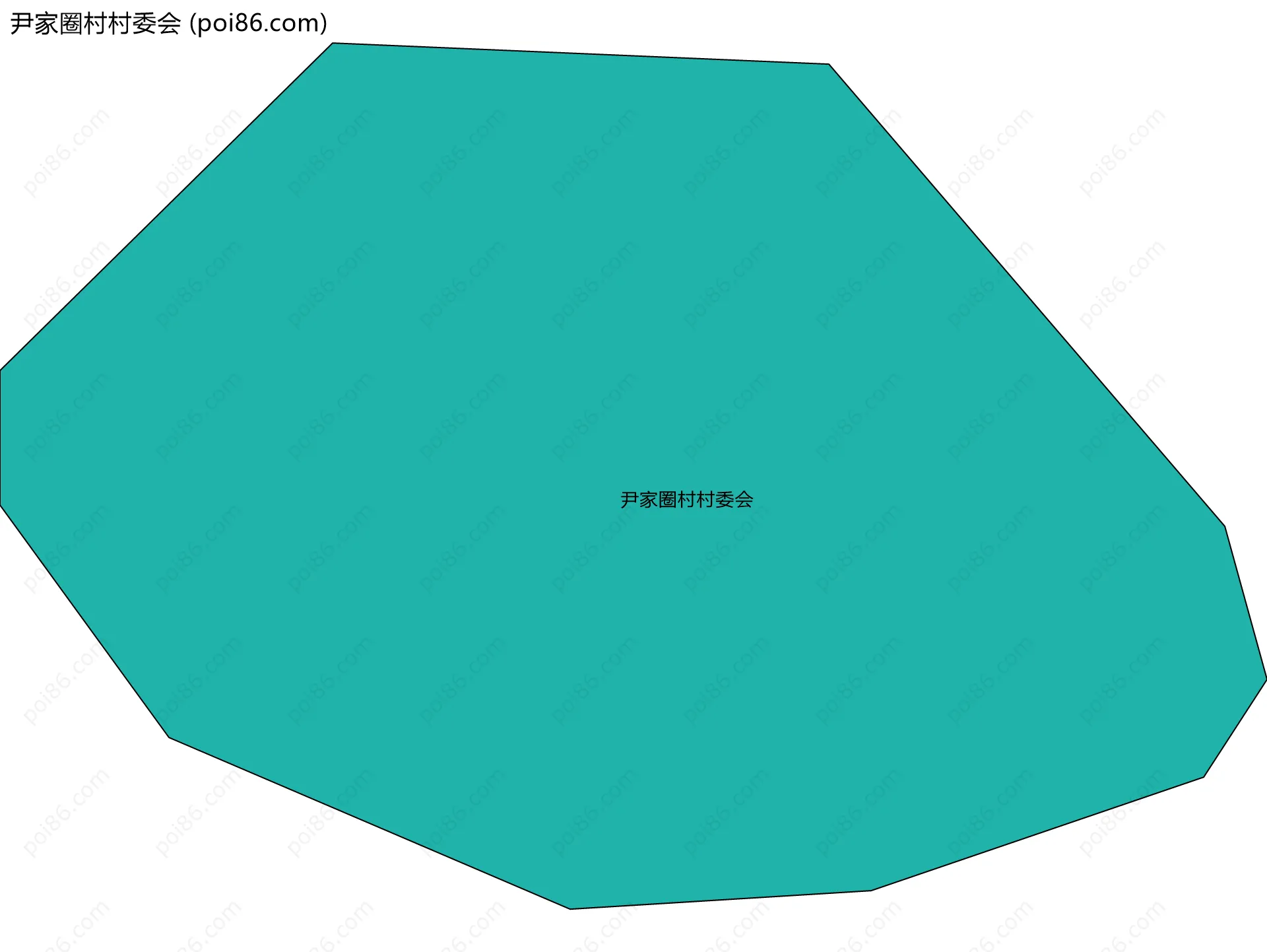 尹家圈村村委会边界地图