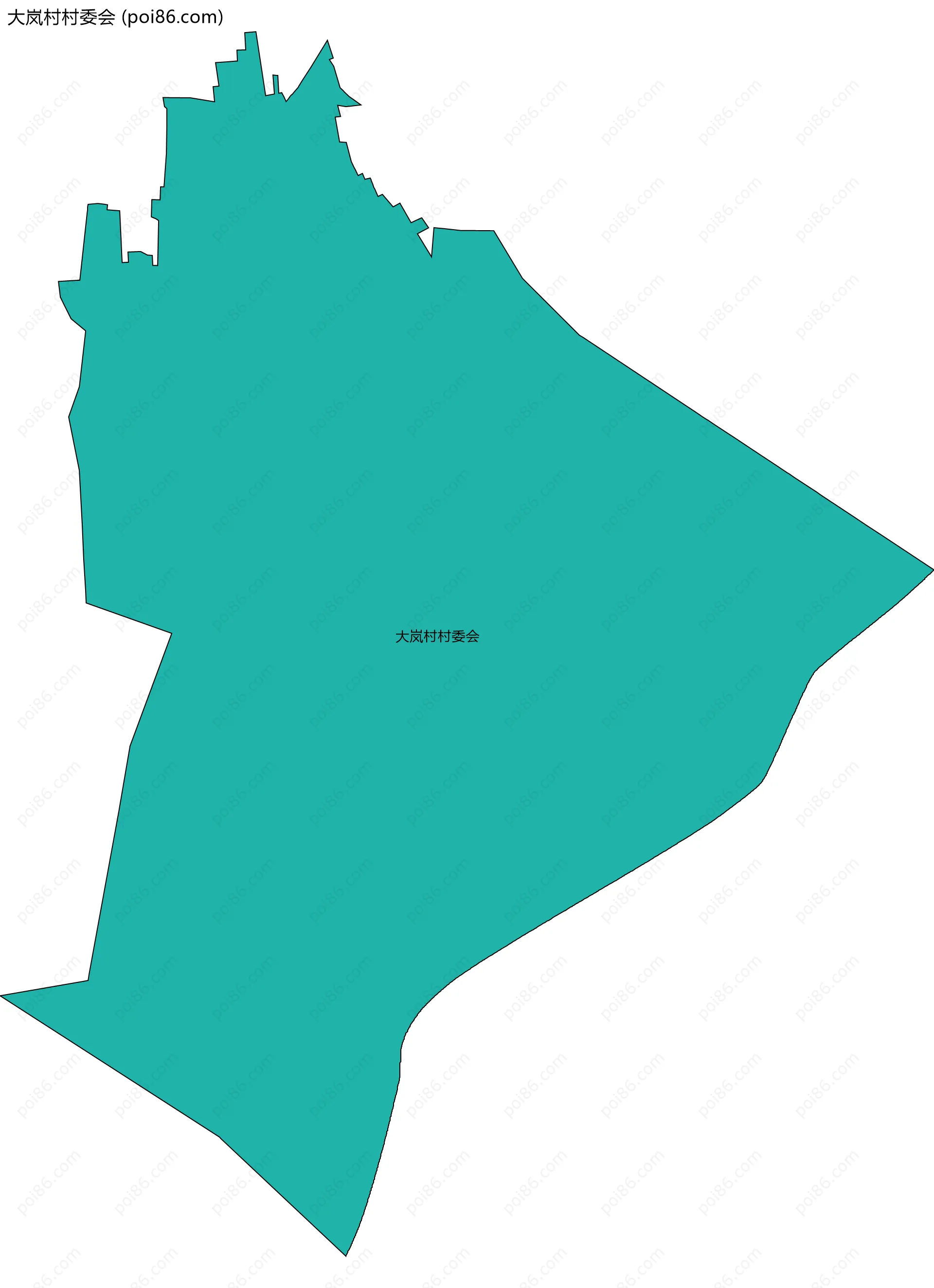 大岚村村委会边界地图