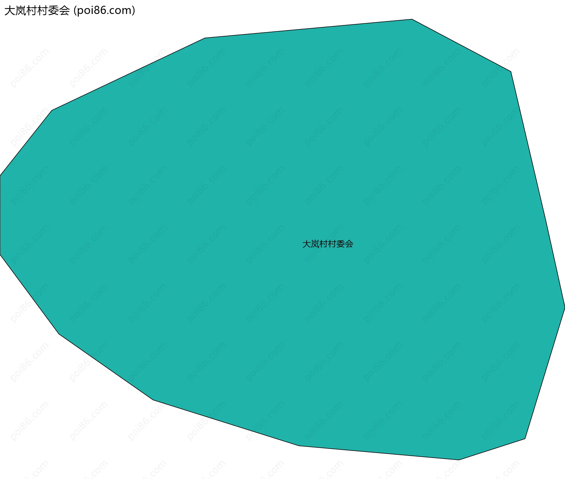 大岚村村委会边界地图