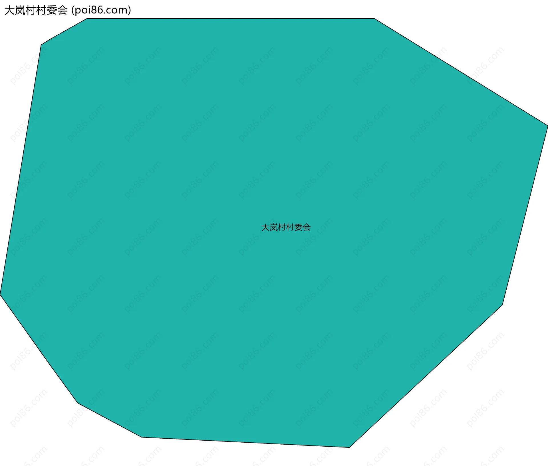 大岚村村委会边界地图