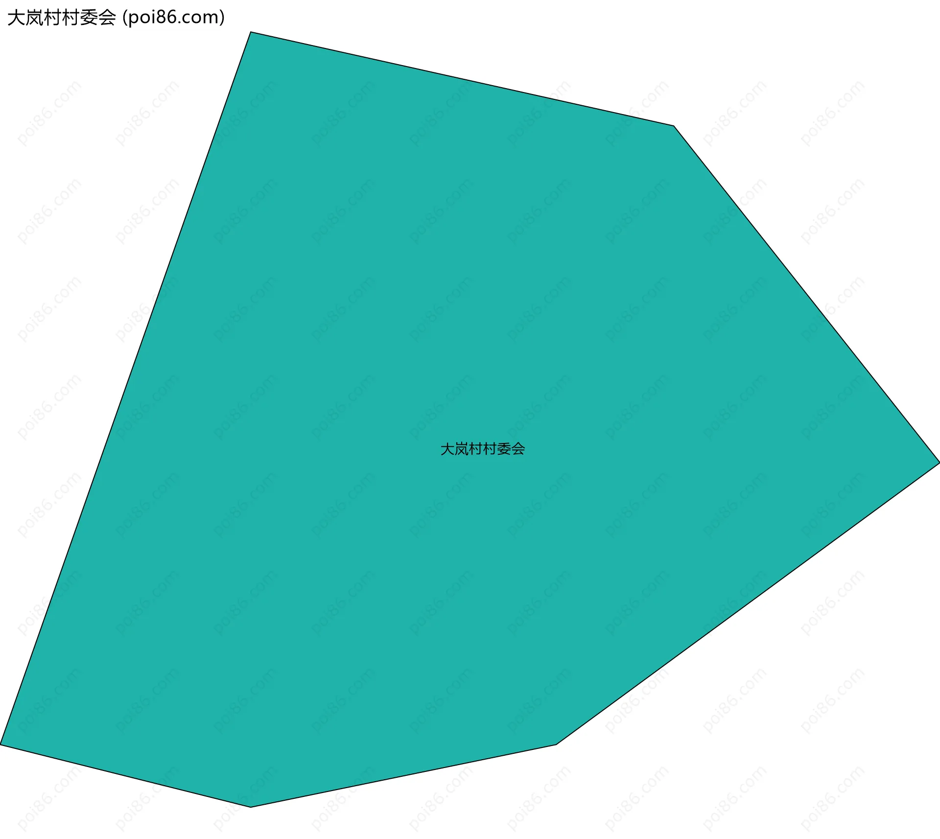 大岚村村委会边界地图