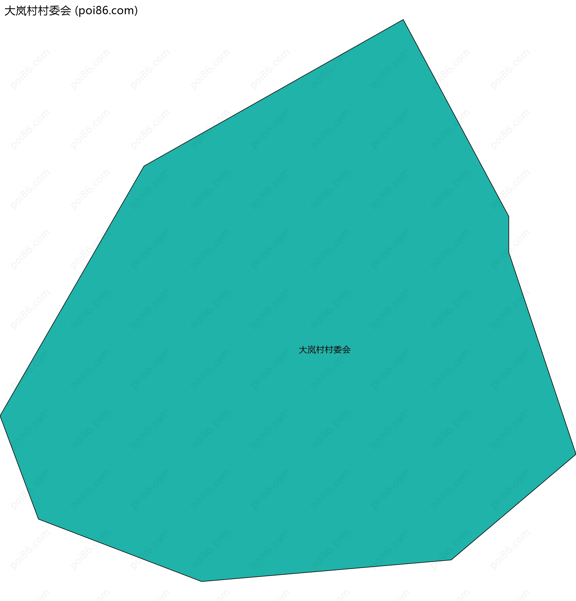 大岚村村委会边界地图