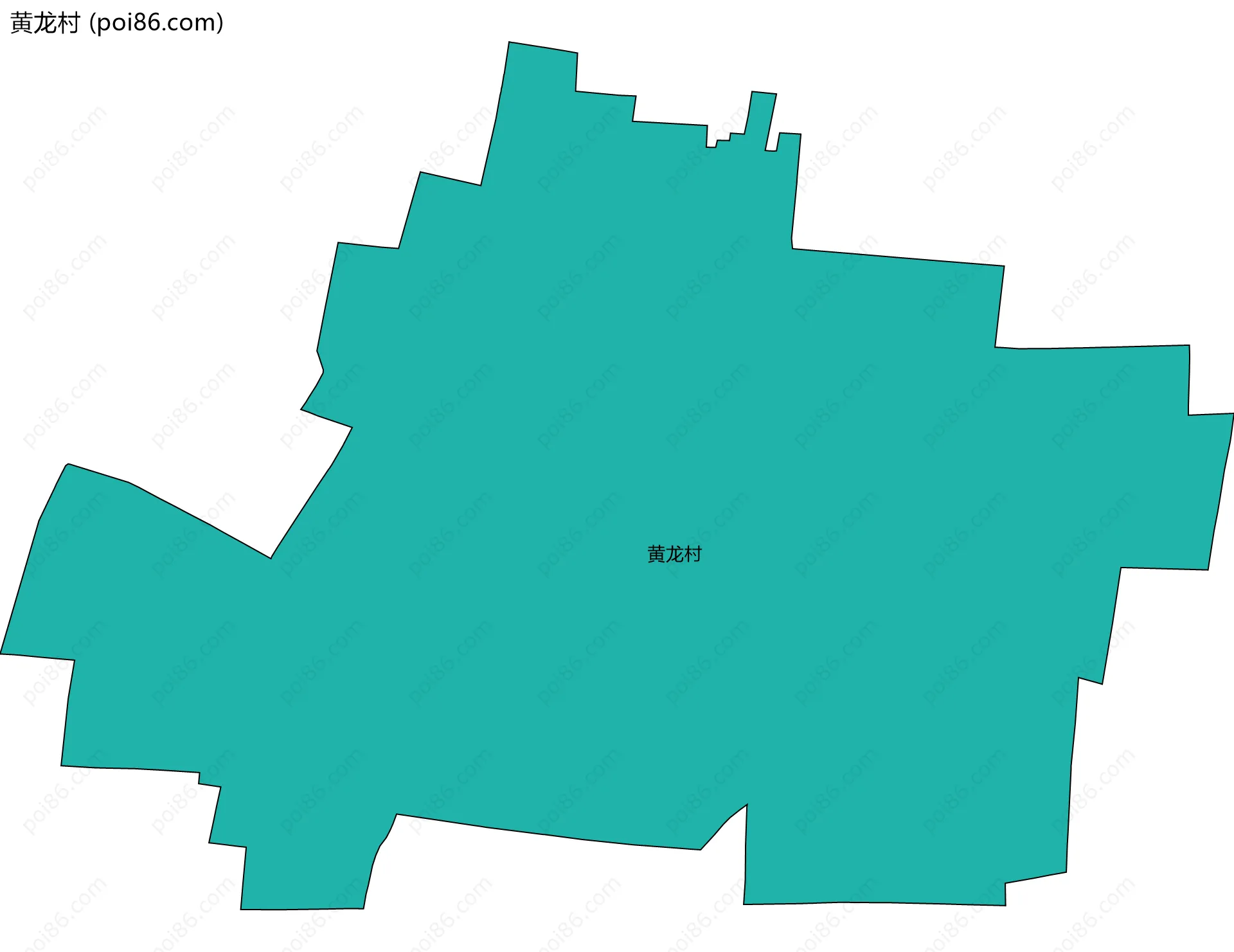 黄龙村边界地图