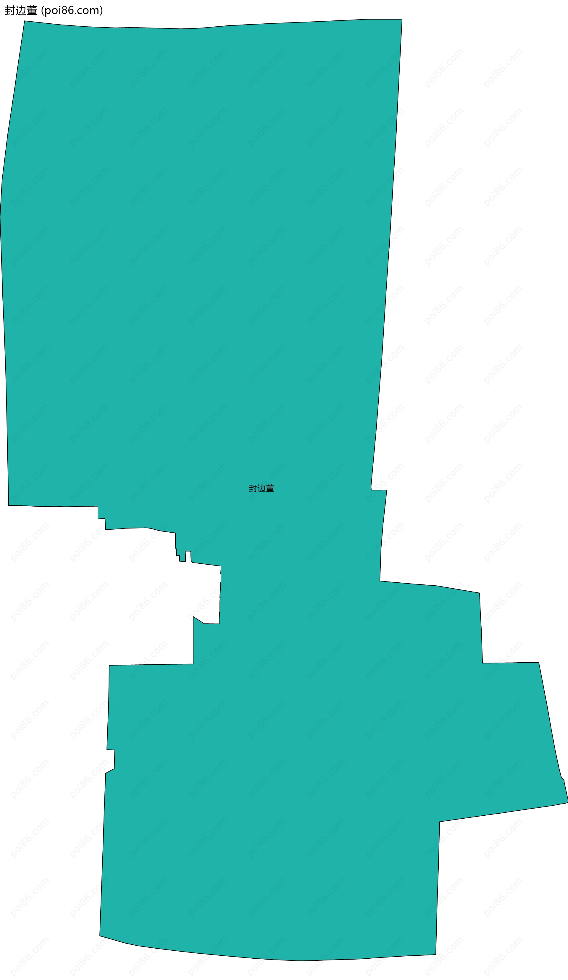 封边董边界地图