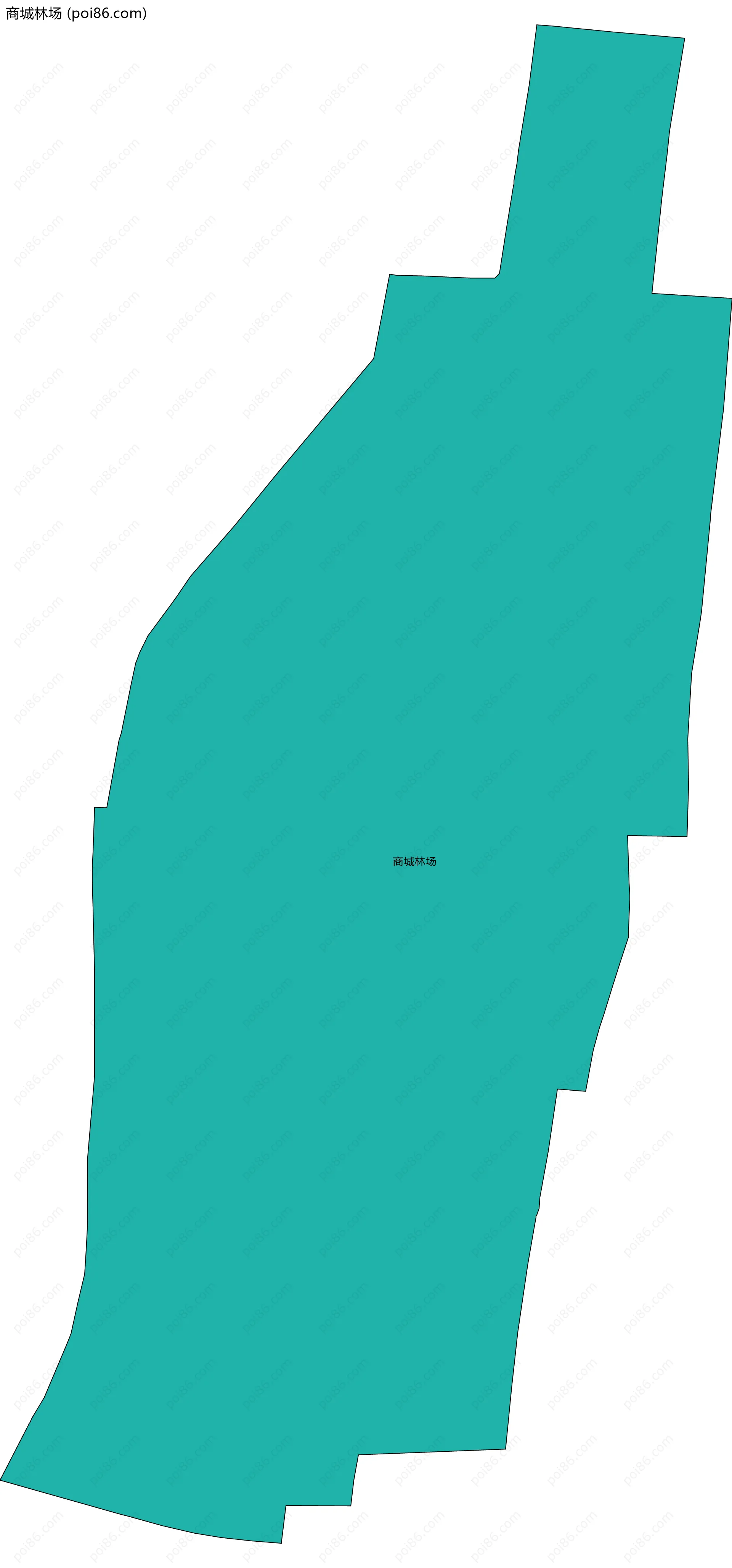 商城林场边界地图