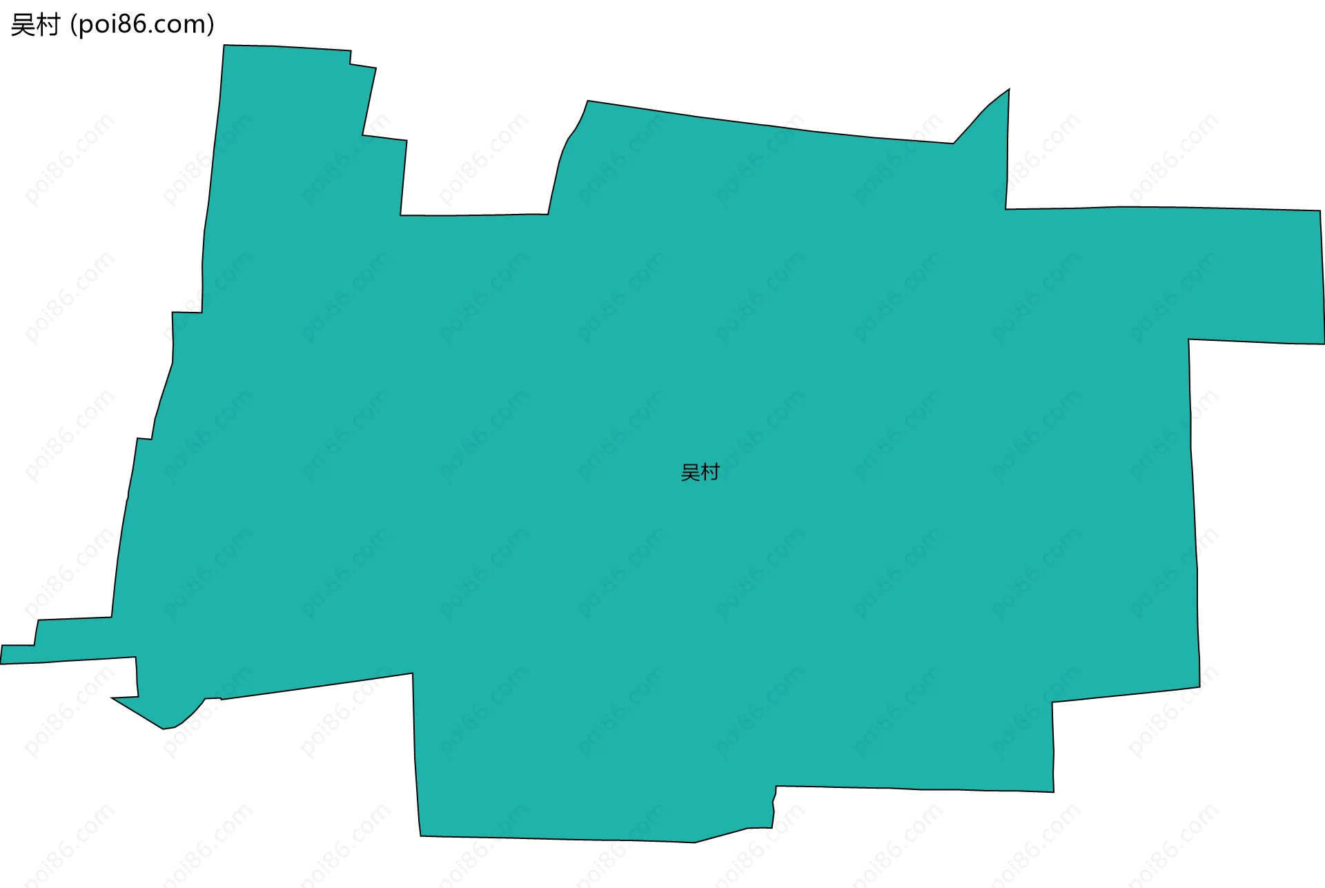 吴村边界地图