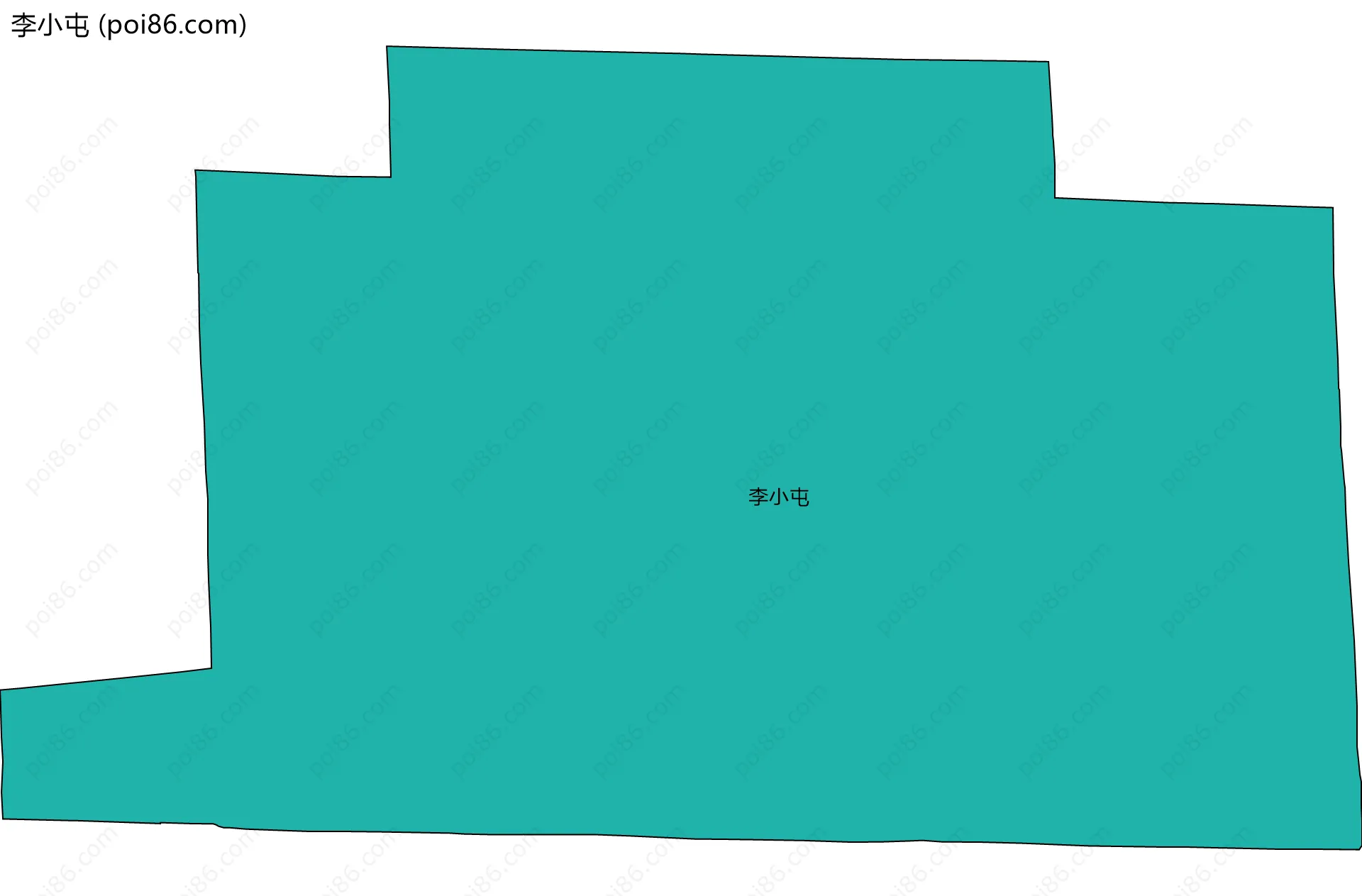 李小屯边界地图